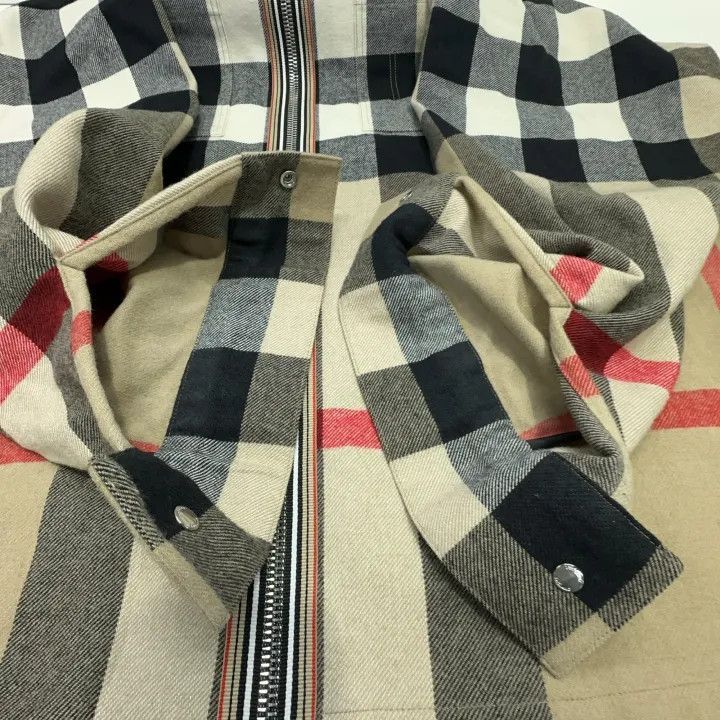 Burberry Burberry Burberry Check Wool Zip Jacket for Men-2507 Size US XXL / EU 58 / 5 - 7 Thumbnail