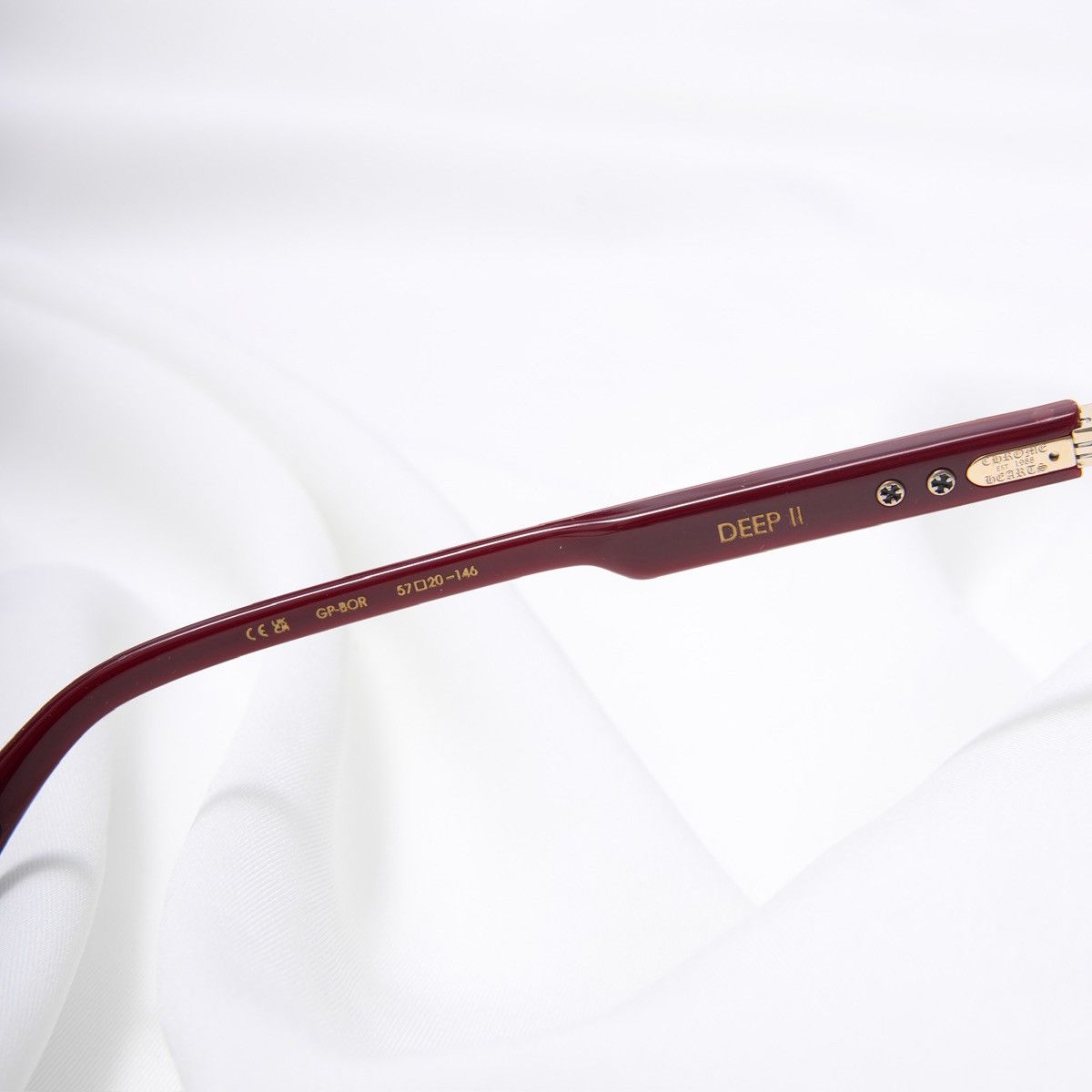 Chrome Hearts CHROME HEARTS DEEP II GOLD PLATED BORDELLO GLASSES Size ONE SIZE - 5 Thumbnail