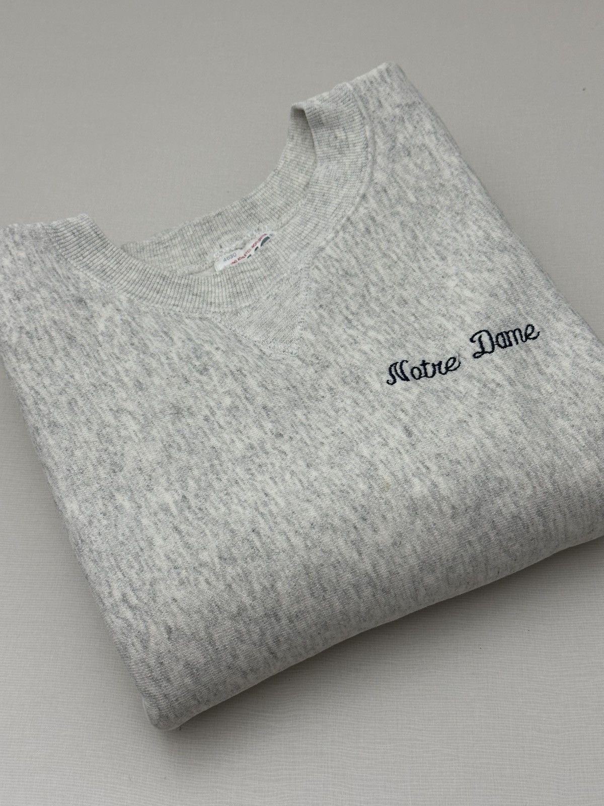 BKE Vintage 80s Notre Dame Cursive Embroidered Heavyweight XL Size US XL / EU 56 / 4 - 12 Thumbnail