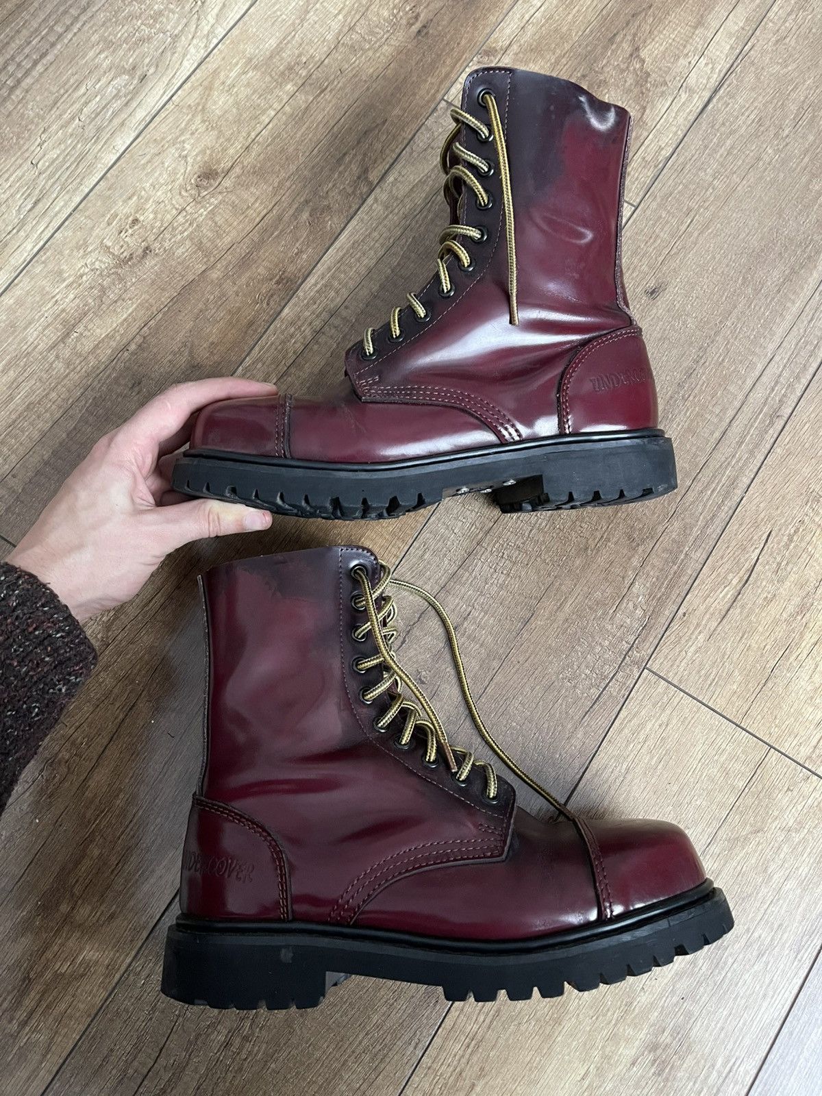 Japanese Brand Undercover Leather Boots Shoes Japan Vintage Size US 7 / EU 40 - 6 Thumbnail
