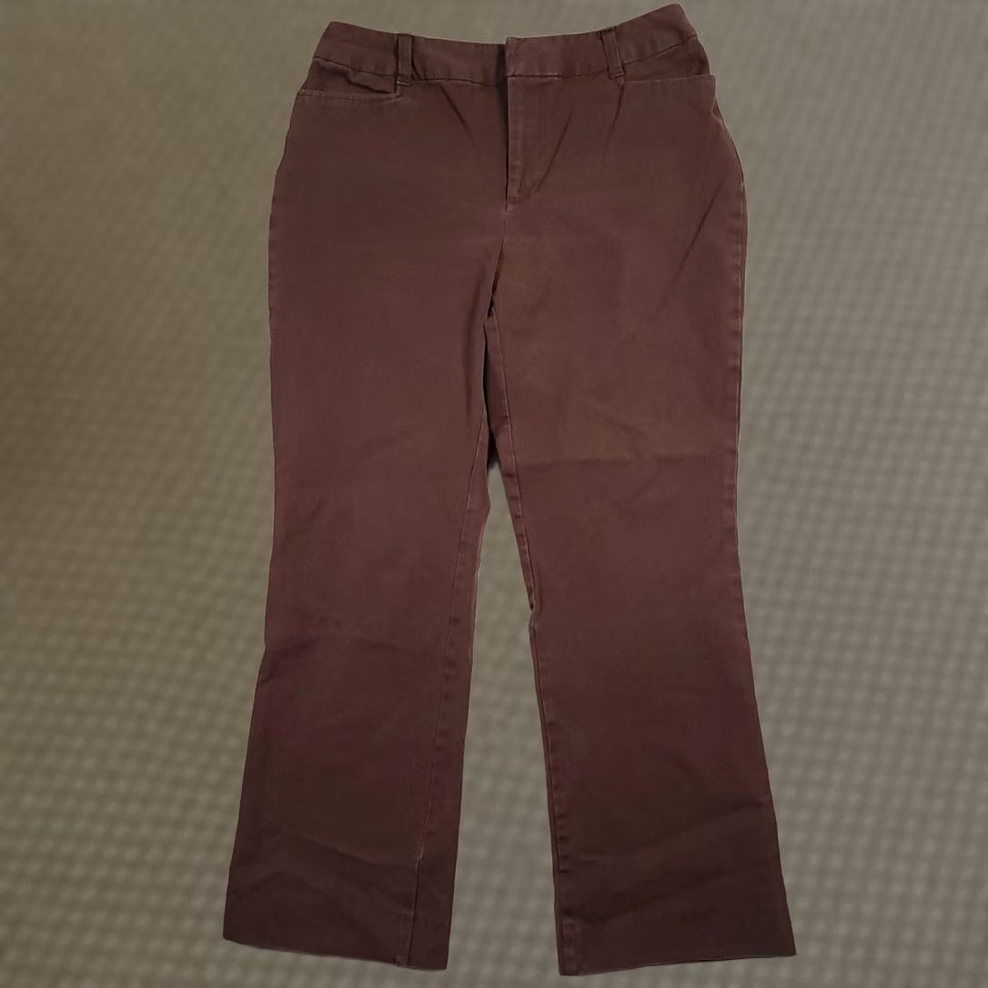 Vintage St. John's Bay Pants Women's 12 Brown Bootcut Pockets Stretch Regular Bootcut Pants Brown Women 12 St. John's Bay Mens Womens Girls Size 34" / US 12 / IT 48 - 1 Thumbnail