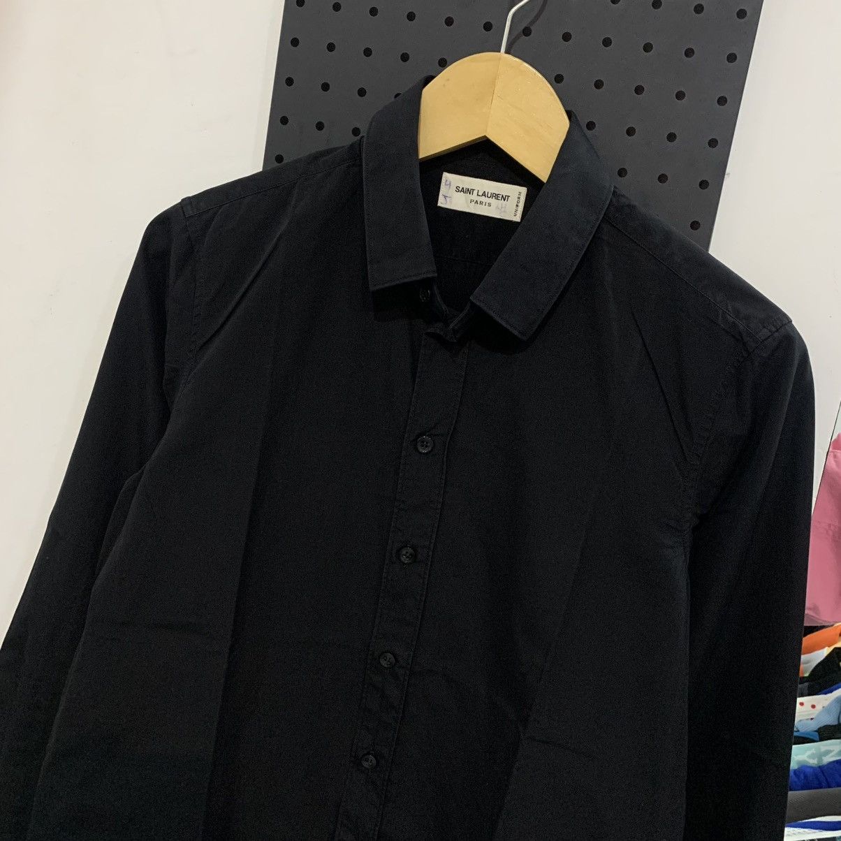 Saint Laurent Paris SAINT LAURENT Paris Uniform black button shirt Size US M / EU 48-50 / 2 - 2 Thumbnail