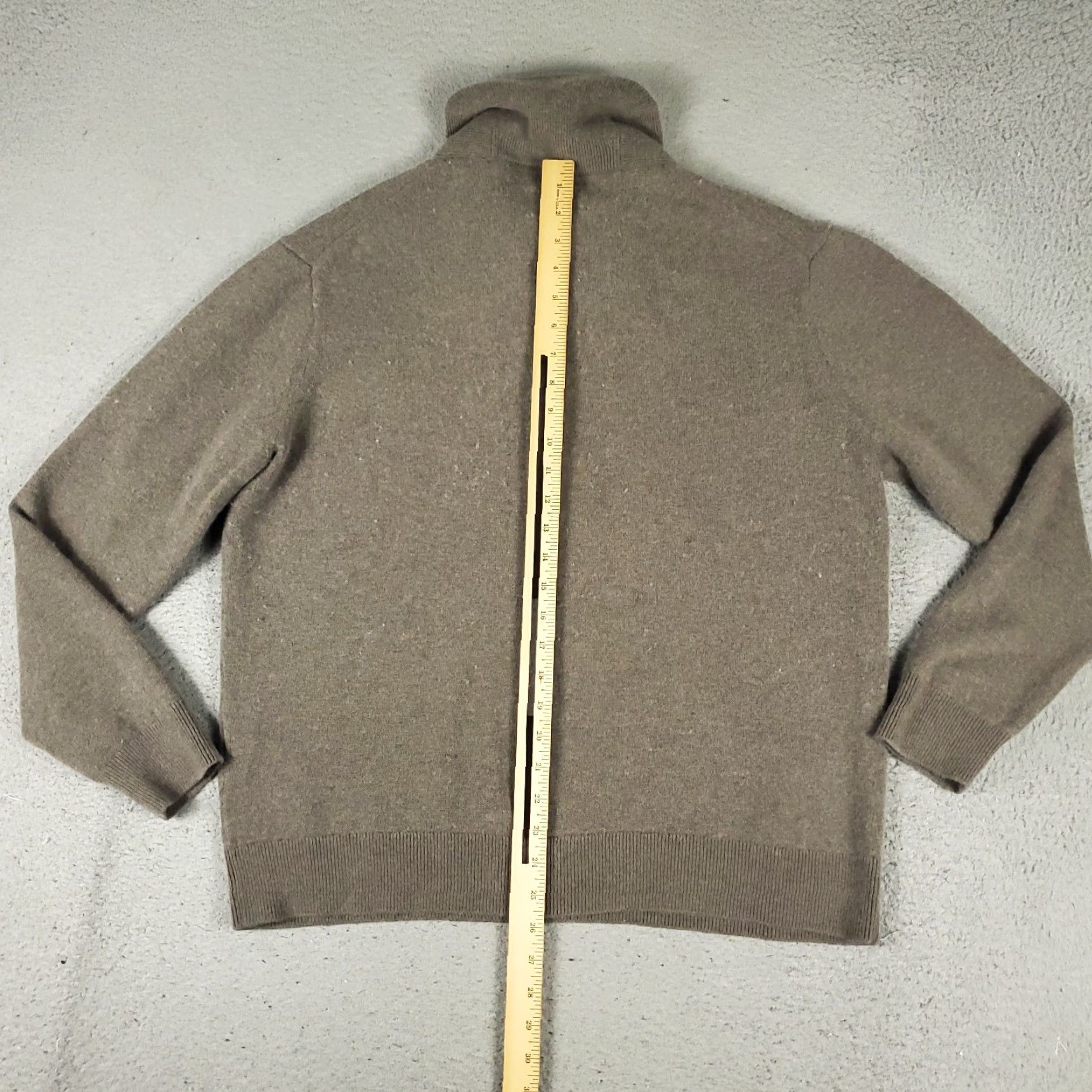 UNTUCKit UNTUCKit Wool Sweater Pullover Mens XL Brown Shawl Collar Long Sleeve Classic Size US XL / EU 56 / 4 - 6 Thumbnail