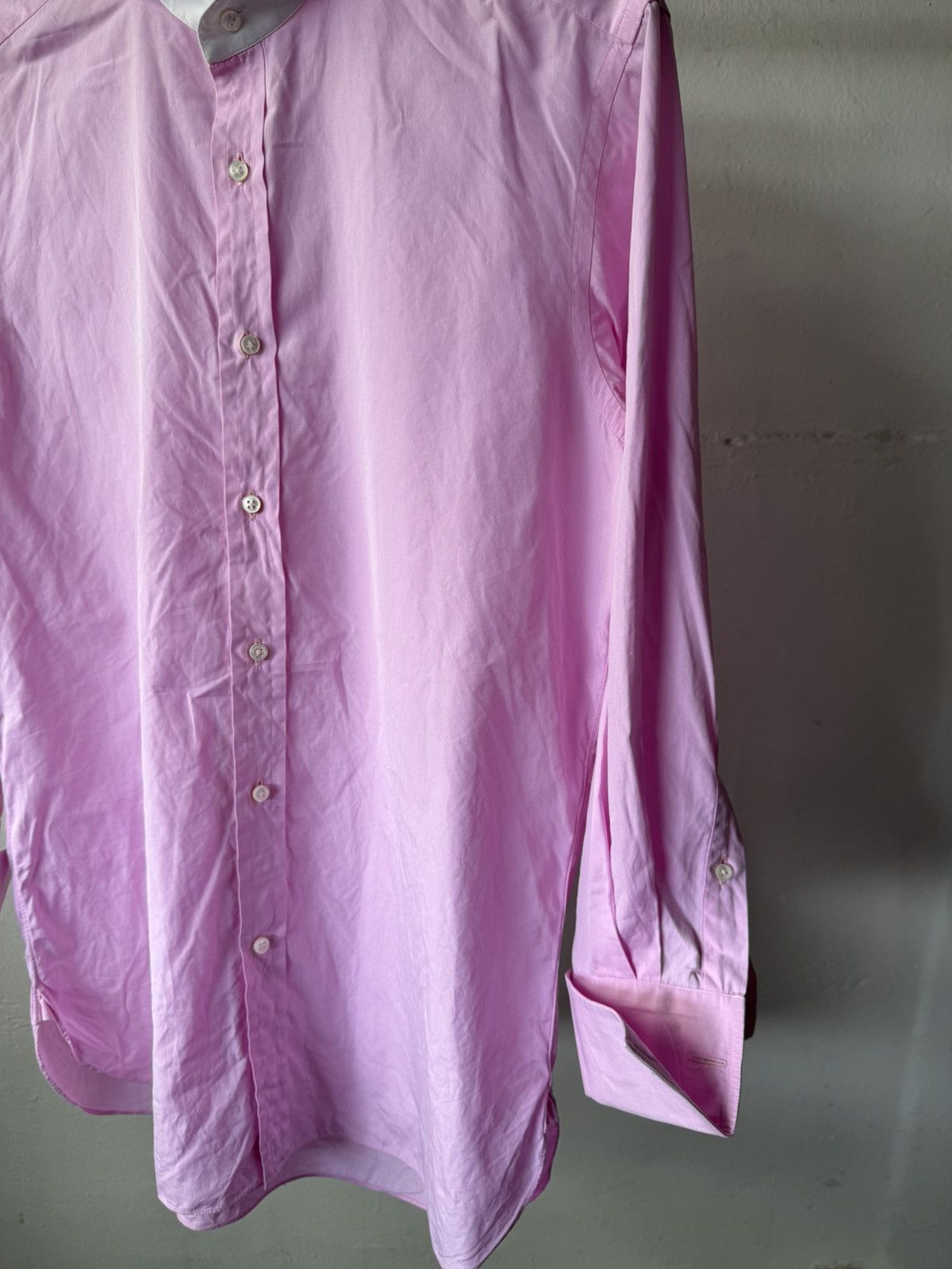 Ralph Lauren Men’s Purple Label Poplin French Cuff Formal Button Shirt Size US L / EU 52-54 / 3 - 3 Thumbnail
