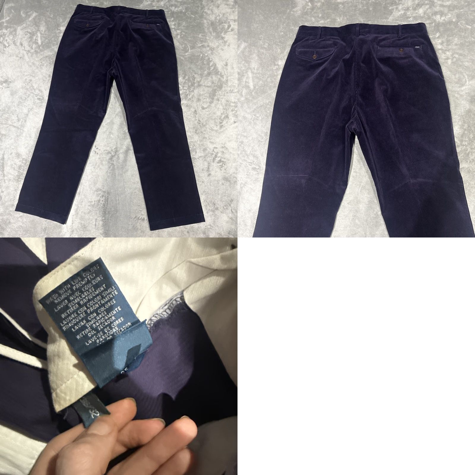 Polo Ralph Lauren VINTAGE Polo Ralph Lauren Pants Mens 38x29 Purple Corduroy Pleated Baggy Chino Size US M / EU 48-50 / 2 - 8 Thumbnail