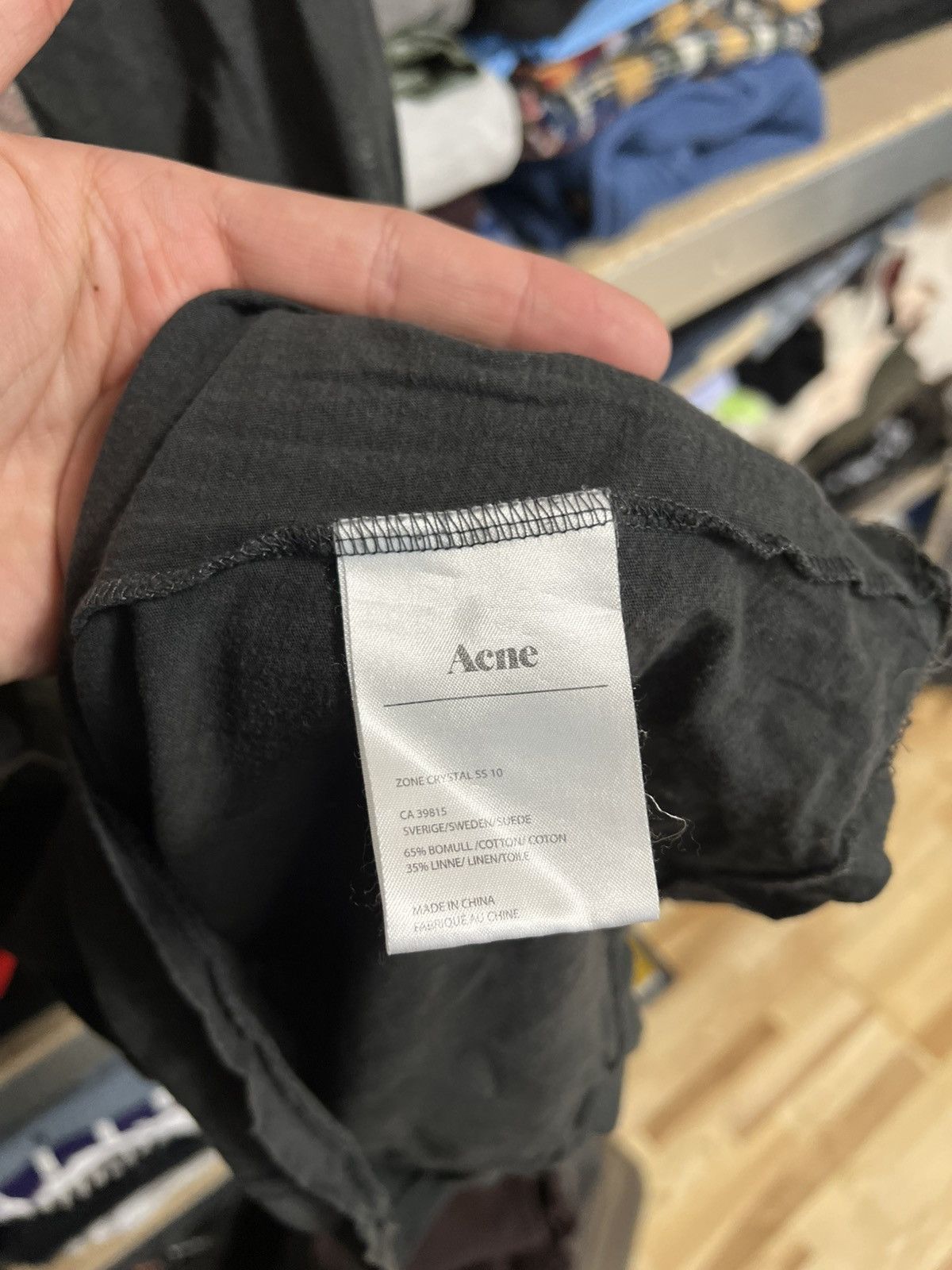 Acne Studios × Vintage Men’s Acne Zone Crystal Big Logo Beige Tank Top Shirt Size S Size US S / EU 44-46 / 1 - 4 Thumbnail
