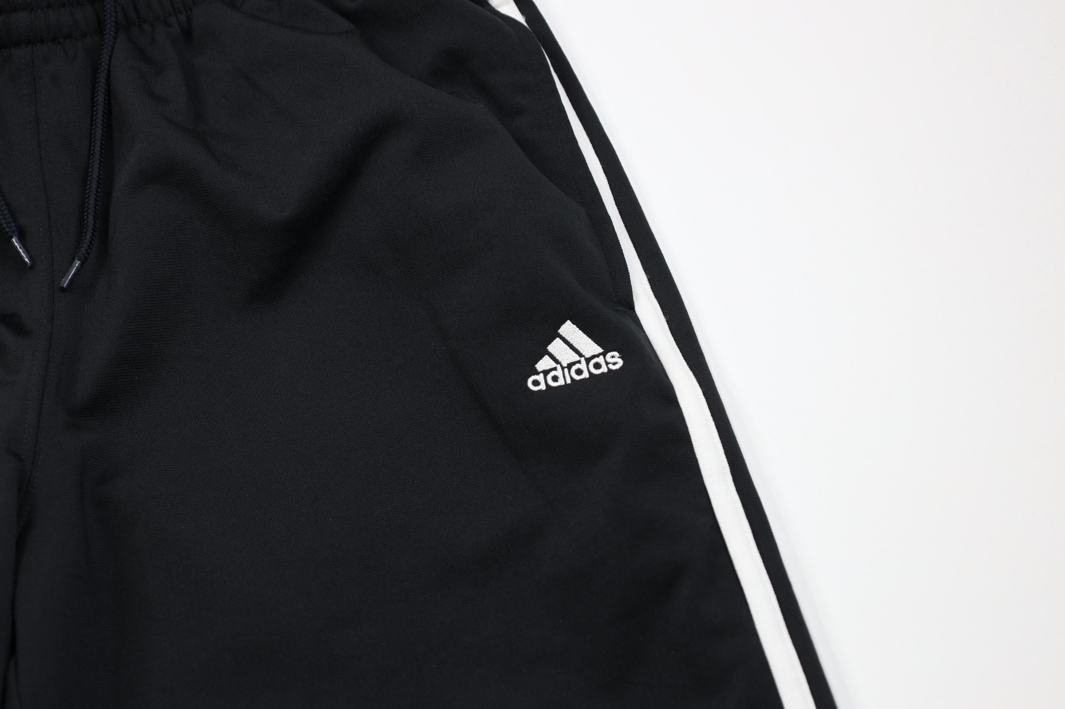 Adidas × Vintage Vintage Adidas Spell Striped Wide Leg Sweatpants Pants Black Size US 34 / EU 50 - 5 Thumbnail