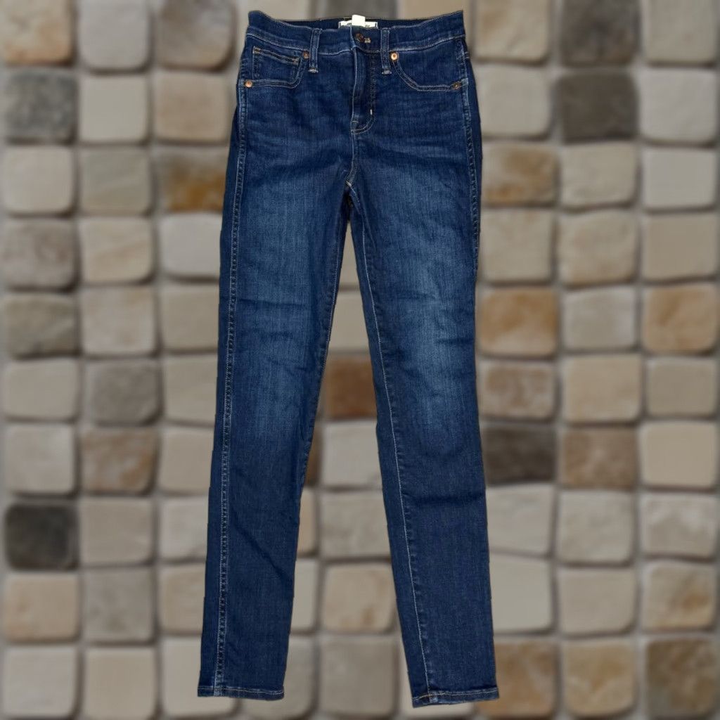 Madewell Madewell Jeans 26 Tall Blue Denim Mid Rise 10'' High Rise Skinny 25x30 Womens Size 26" / US 2 / IT 38 - 1 Thumbnail
