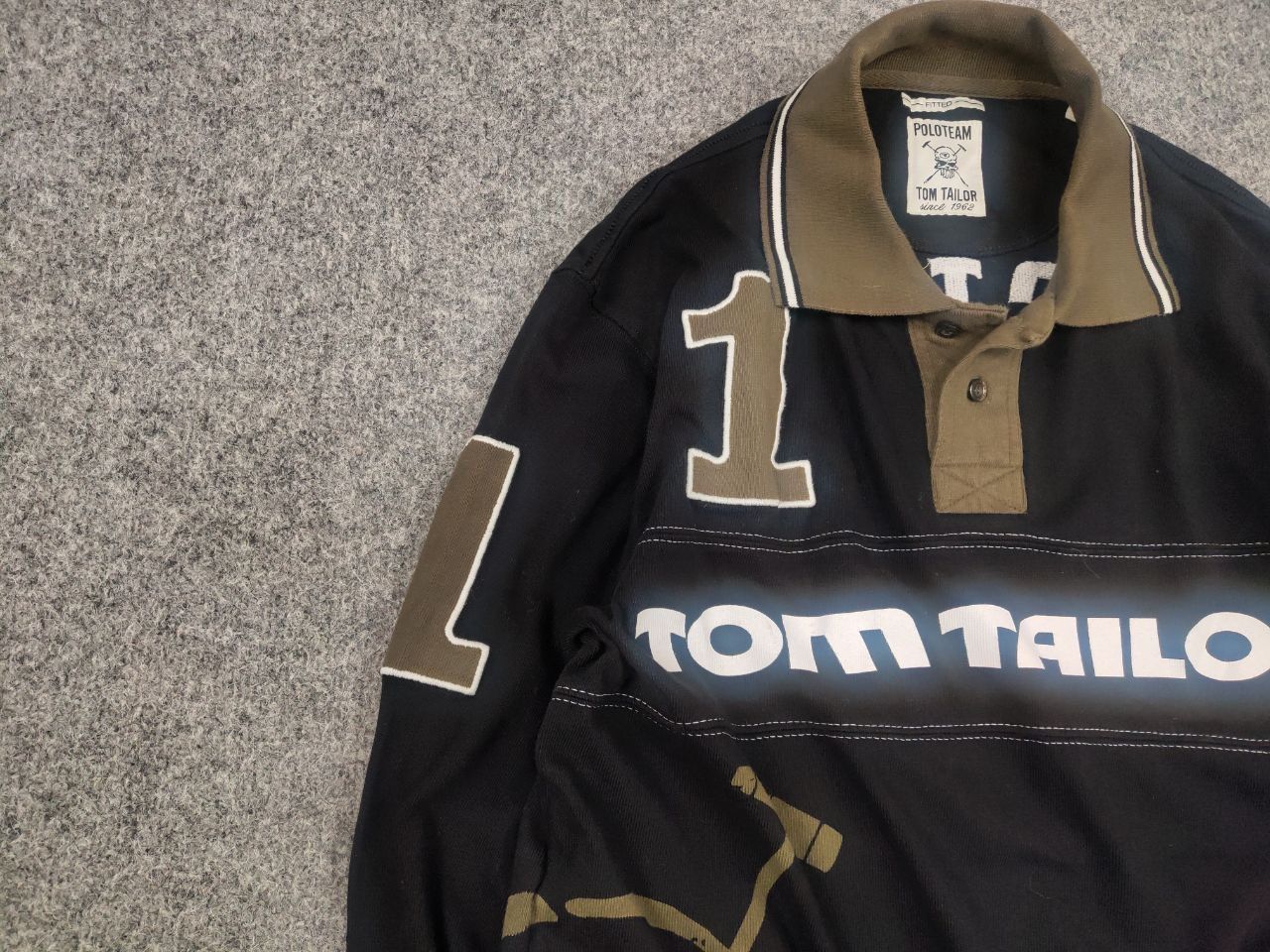 Tom Tailor Tom Tailor Vintage Skull Long sleeve Polo Ralph lauren Y2K Size US L / EU 52-54 / 3 - 8 Thumbnail