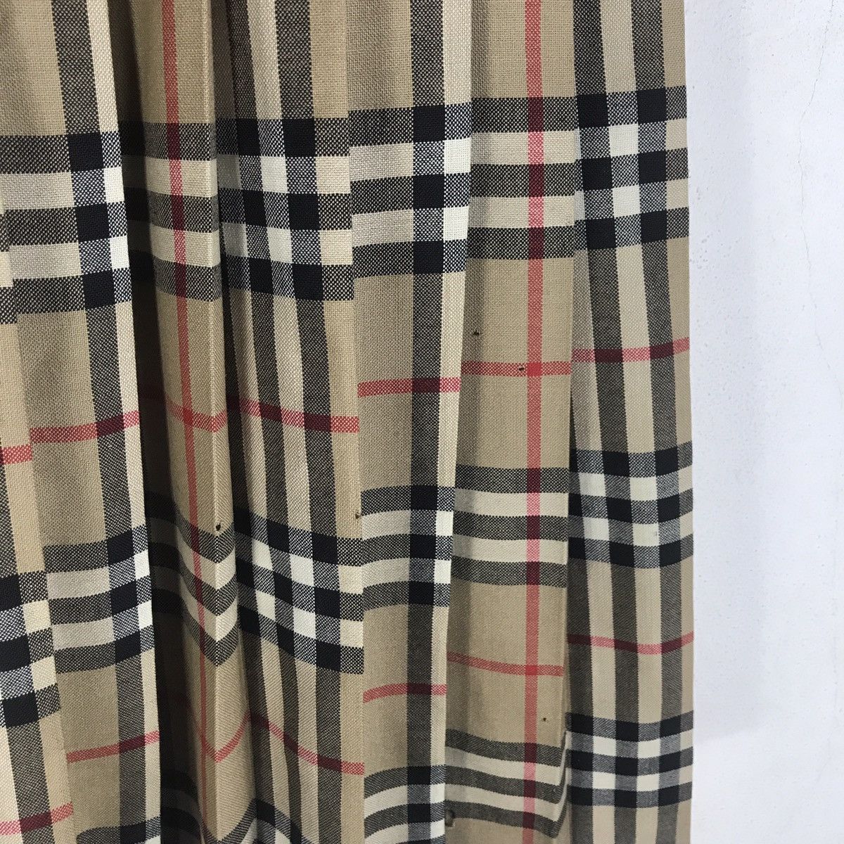 Burberry Burberry London Nova Check Pleated Wool Midi Kilt Skirt Size 27" / US 4 / IT 40 - 12 Thumbnail