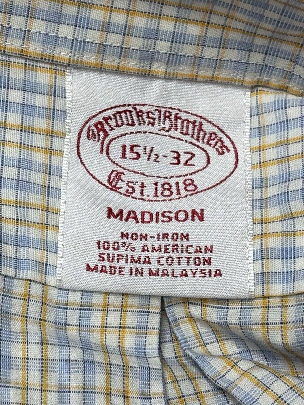 Brooks Brothers Brooks Brothers Shirt Men's 15.5 32 Madison Non Iron Supima Size US XL / EU 56 / 4 - 2 Thumbnail