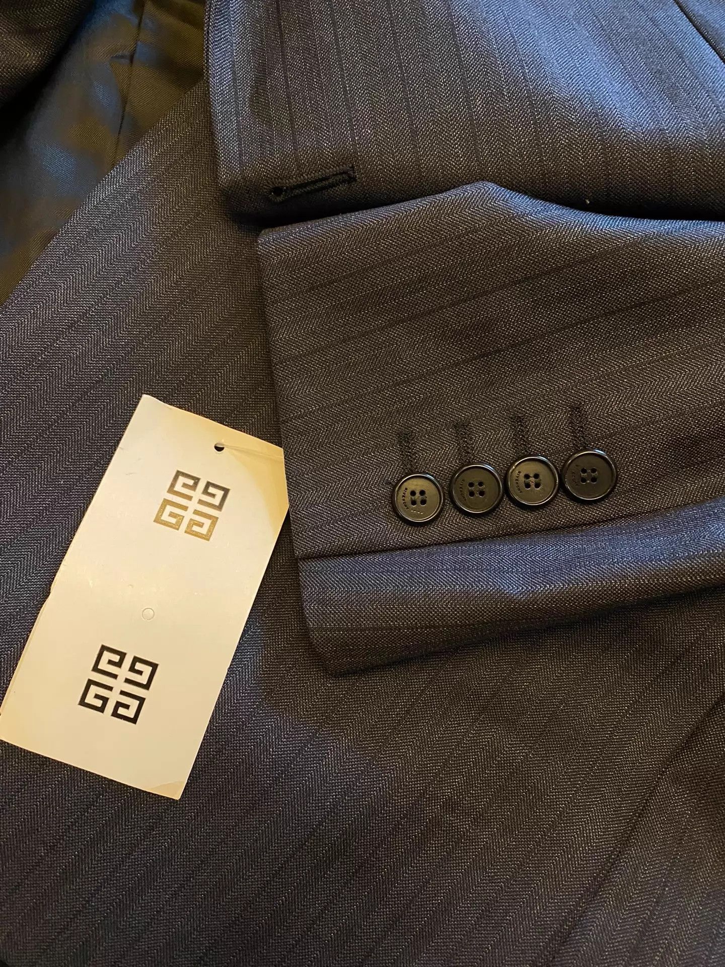 Givenchy Givenchy French 100% Wool Suit 48 Size 48R - 3 Thumbnail