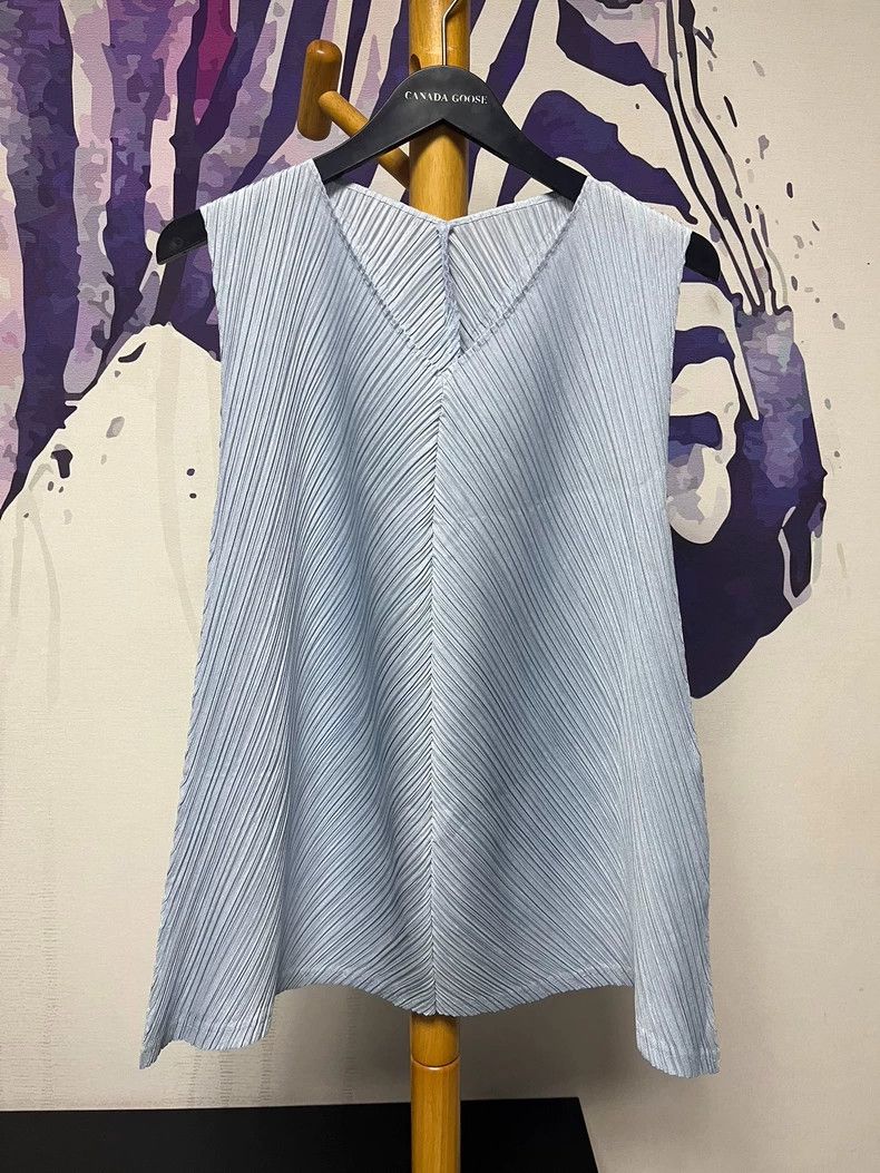 Issey Miyake issey miyake size:3 Blue twill top Size XXS / US 00 / IT 34 - 1 Thumbnail