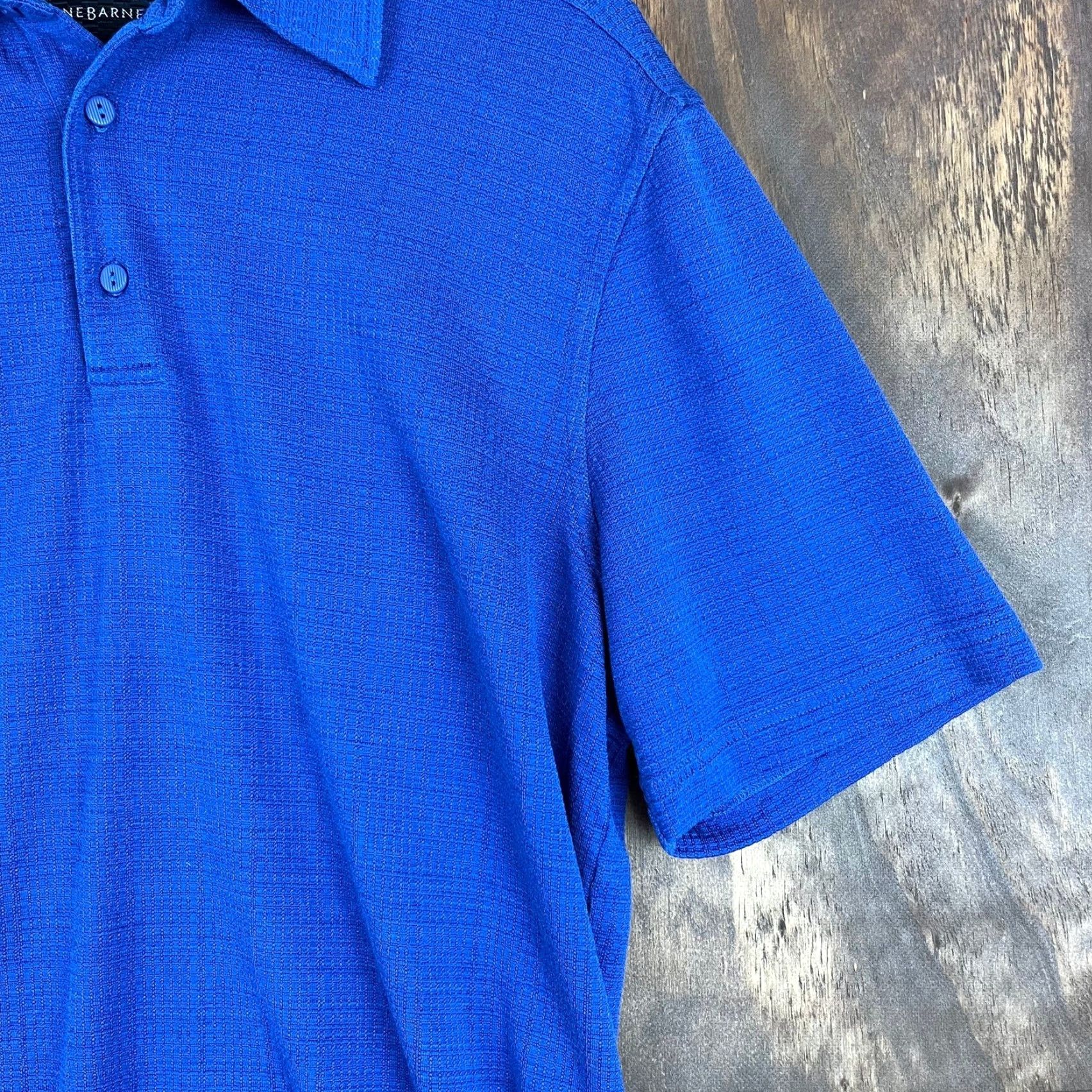 Vintage VINTAGE Jhane Barnes Polo Shirt Mens Blue Silk & Spandex Short Sleeve M Casual Wear 38 in Chest Knit Pattern 90s Mens Size US M / EU 48-50 / 2 - 4 Thumbnail