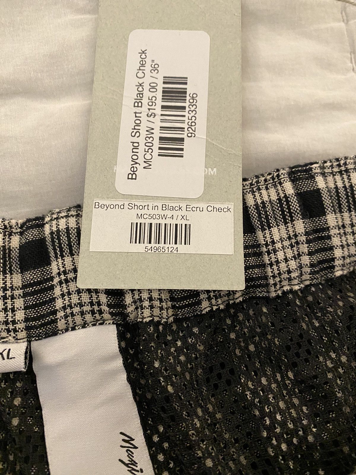 Other Magic Castles Beyond Short Black Ecru Check XL Size US 36 / EU 52 - 12 Thumbnail