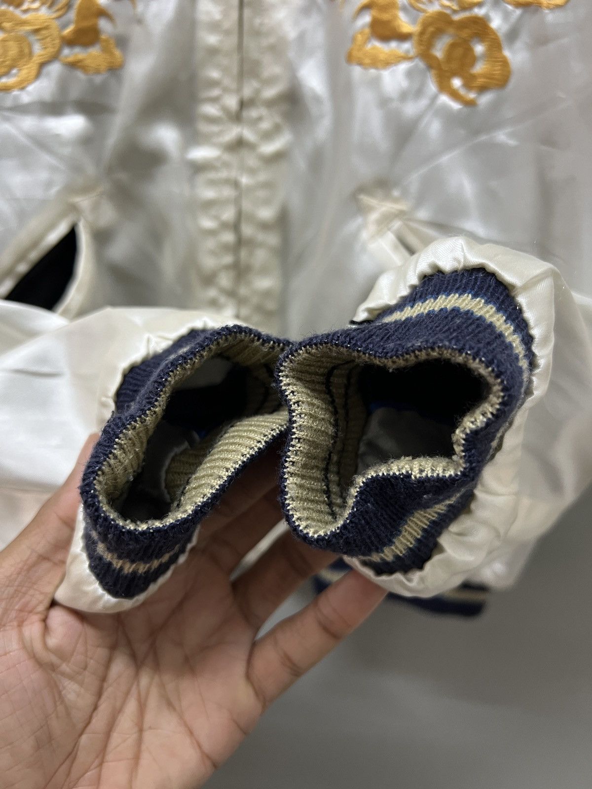 Tailor Toyo Toyo Enterprise Rain Skull Satin Reversible Sukajan Jacket Size US M / EU 48-50 / 2 - 14 Thumbnail