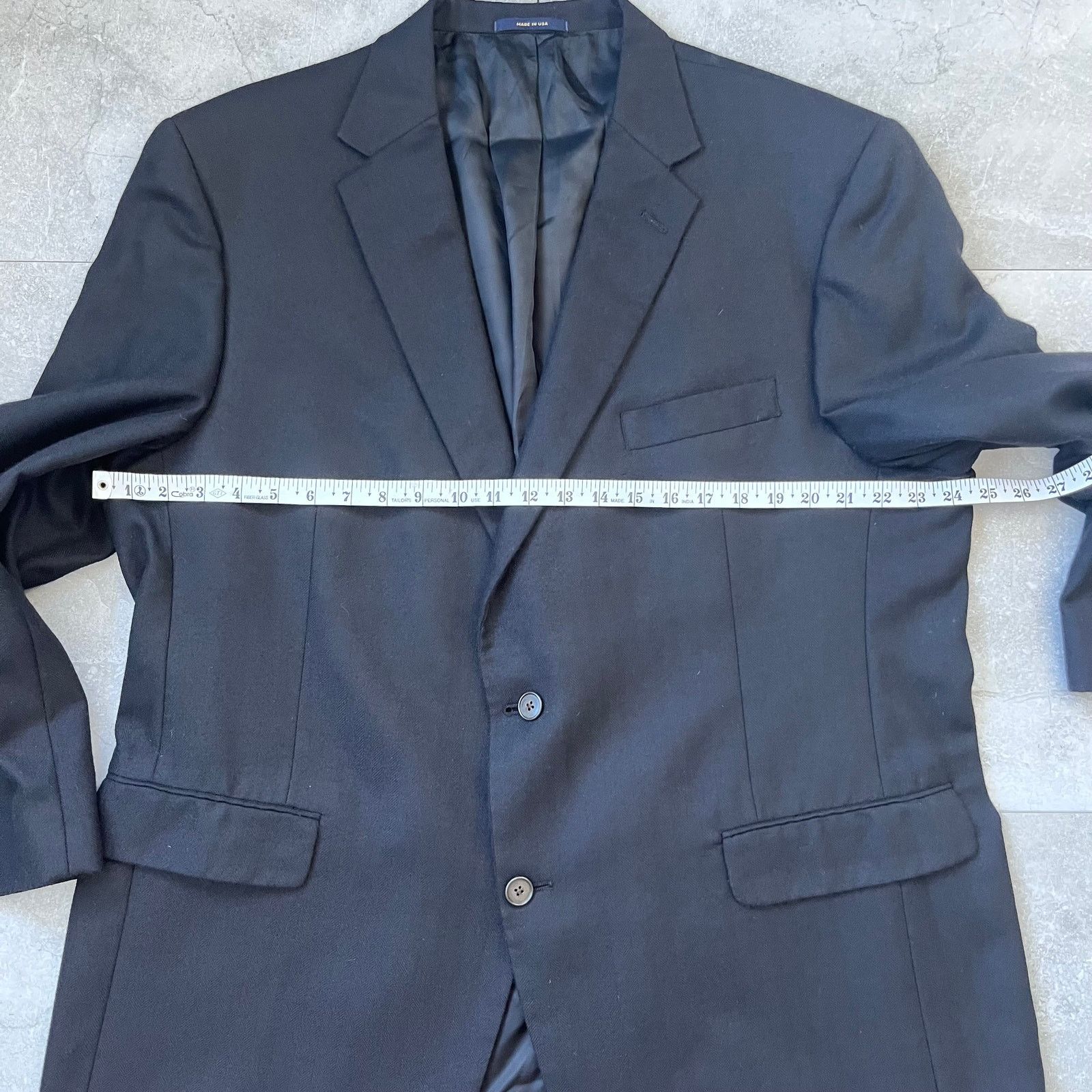 Hart Schaffner Marx Hart Schaffner Marx 100% Cashmere Blazer – Golden Trumpeter Size 42R - 8 Thumbnail