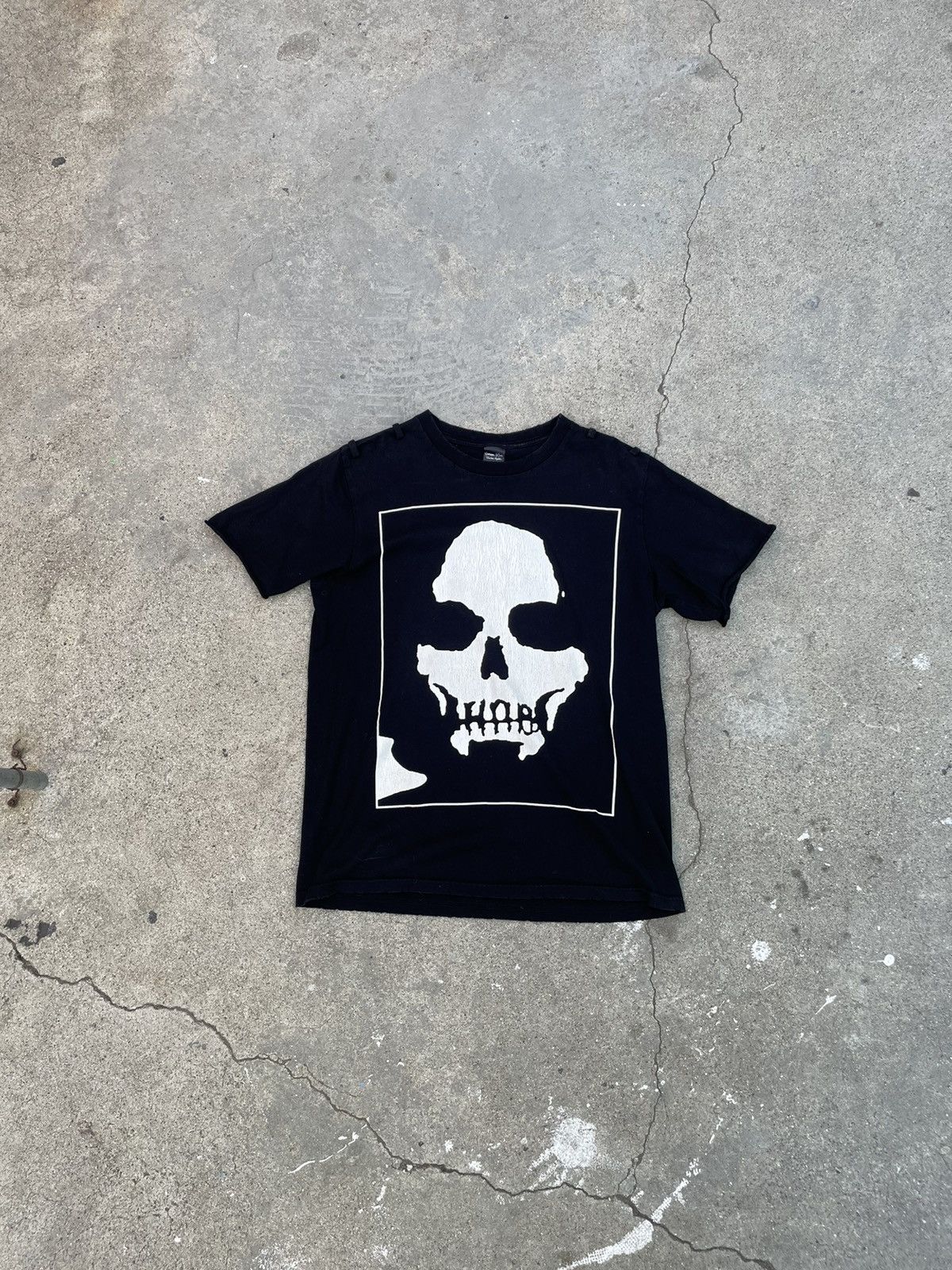 Pre-owned Number N Ine Number (n)ine 2006 Manson Skull Shirt In Black