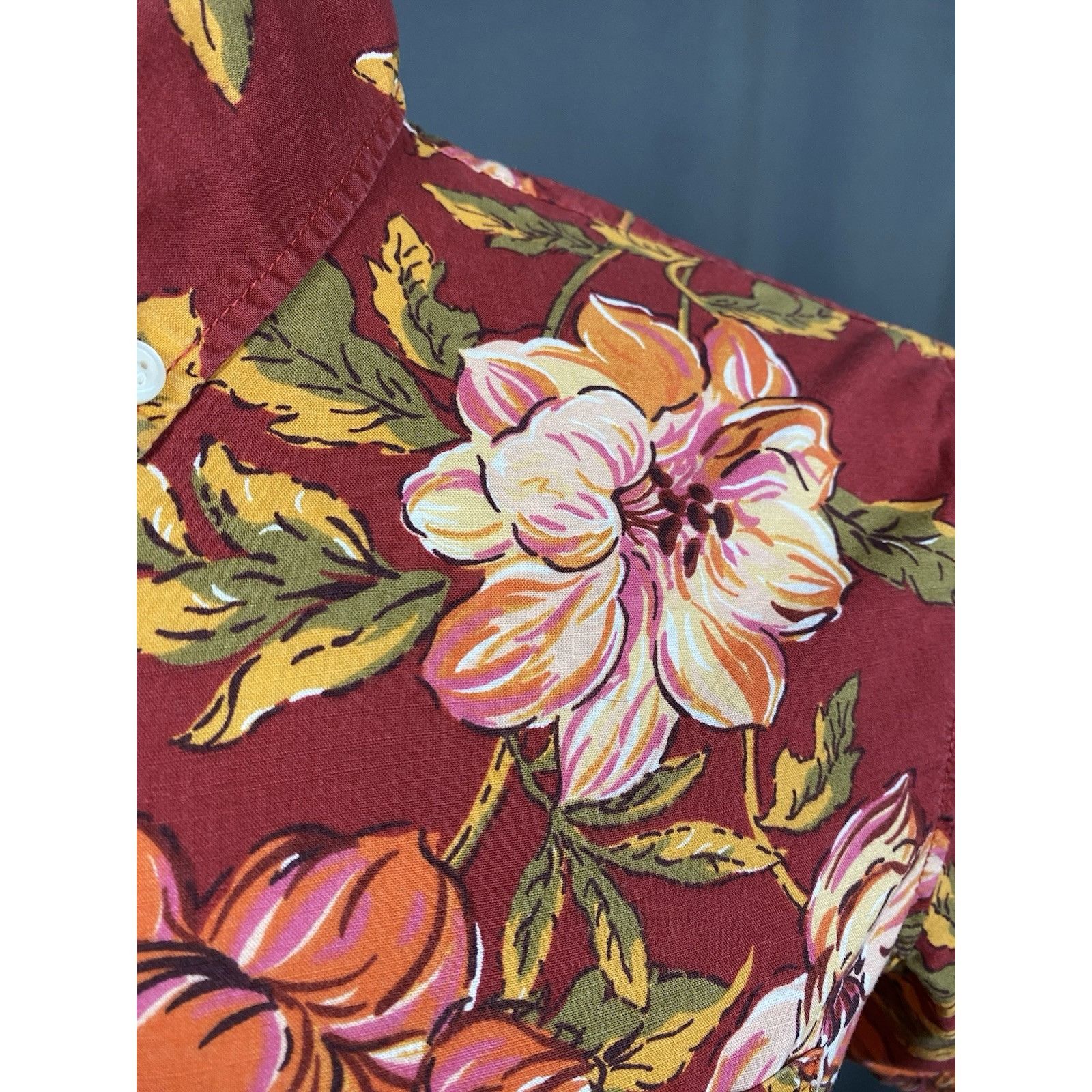 Denim & Supply Ralph Lauren Ralph Lauren Denim&Supply Men's Floral Red Short Sleeve Hawa Size US S / EU 44-46 / 1 - 9 Thumbnail