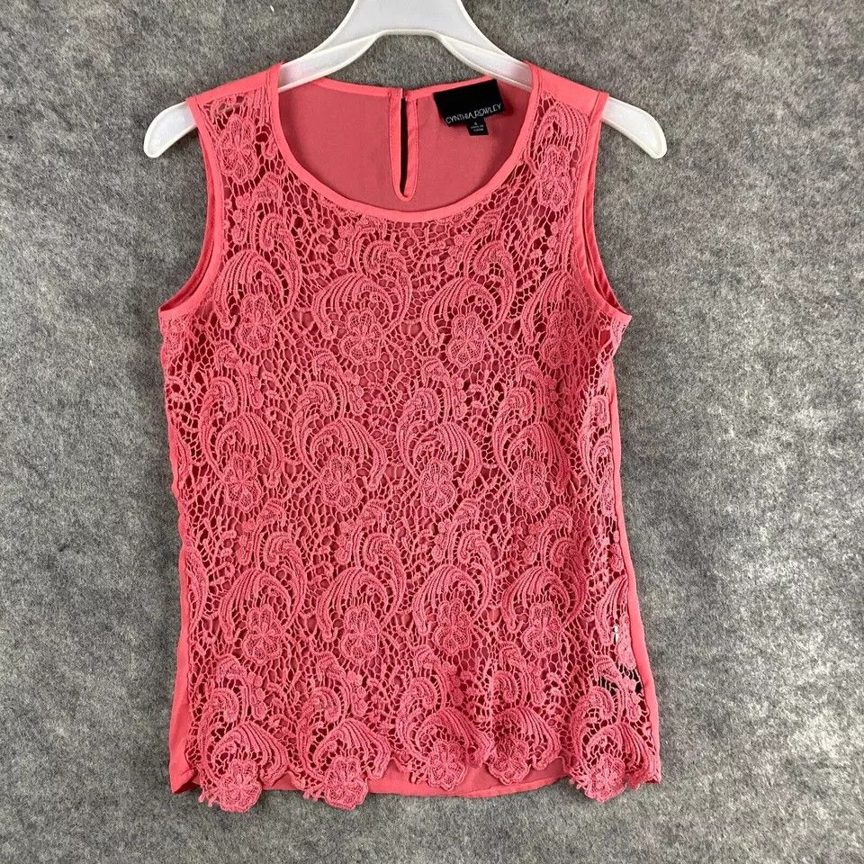 Cynthia Rowley Cynthia Rowley Tank Top Small Women's Pink 100% Cotton S Size S / US 4 / IT 40 - 1 Thumbnail