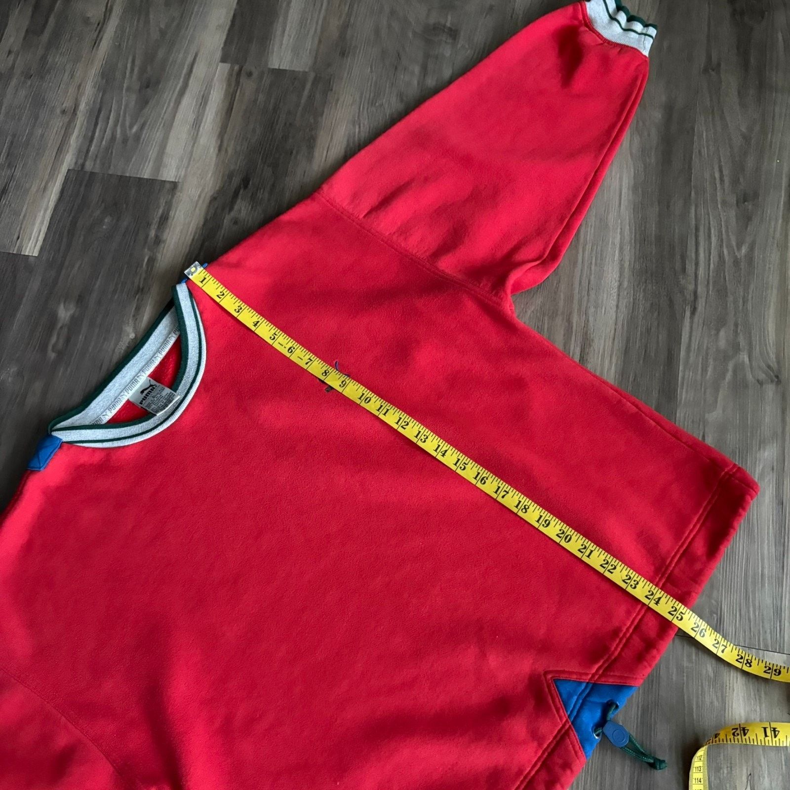 Puma × Vintage Vintage Puma Sweatshirt Men's Size L Boxy 1980s Athletic Red Size US L / EU 52-54 / 3 - 6 Thumbnail