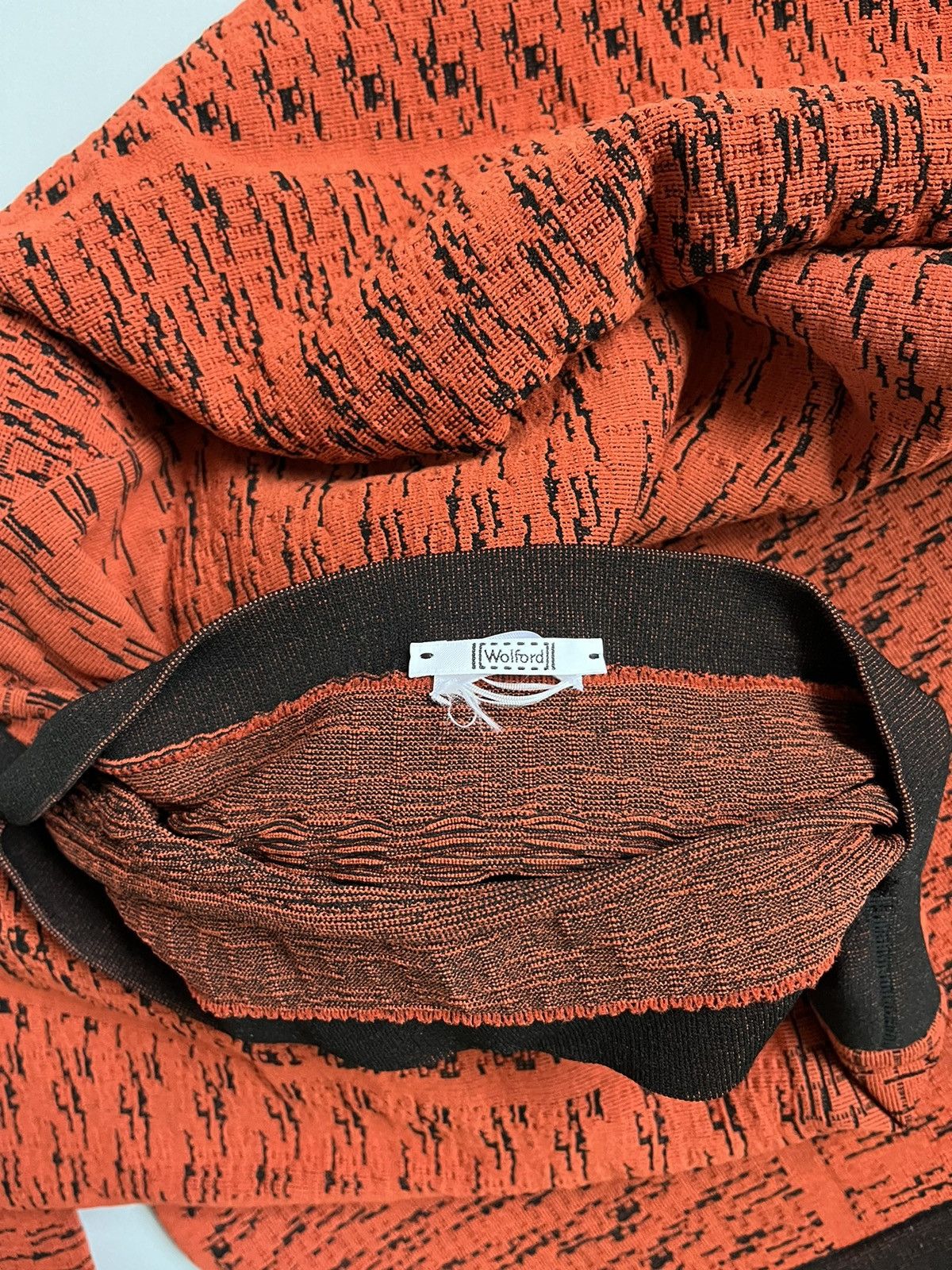 Designer × Wolford Wolford Woman Polyester Polyamide Stretch Orange Sweatshirt Size M / US 6-8 / IT 42-44 - 4 Thumbnail