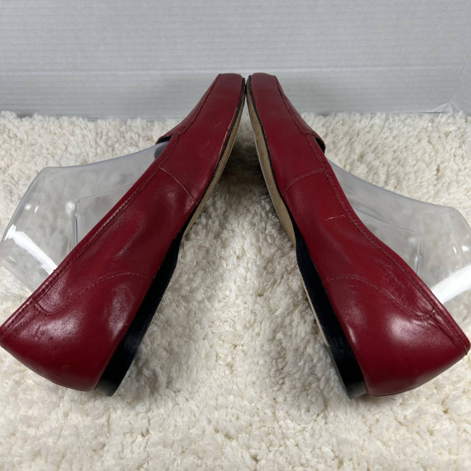 Other Array Freedom Women's Sz10.5 Leather Slip-On Shoe Chili Red Size US 10 / IT 40 - 4 Thumbnail