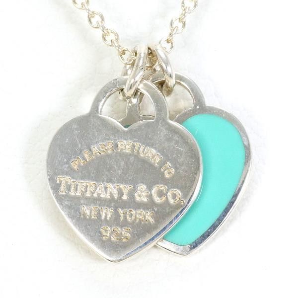 Tiffany & Co. Tiffany & Co. Tiffany Return to Mini Double 925 Silver Enamel Necklace Metal Necklace Size ONE SIZE - 1 Thumbnail