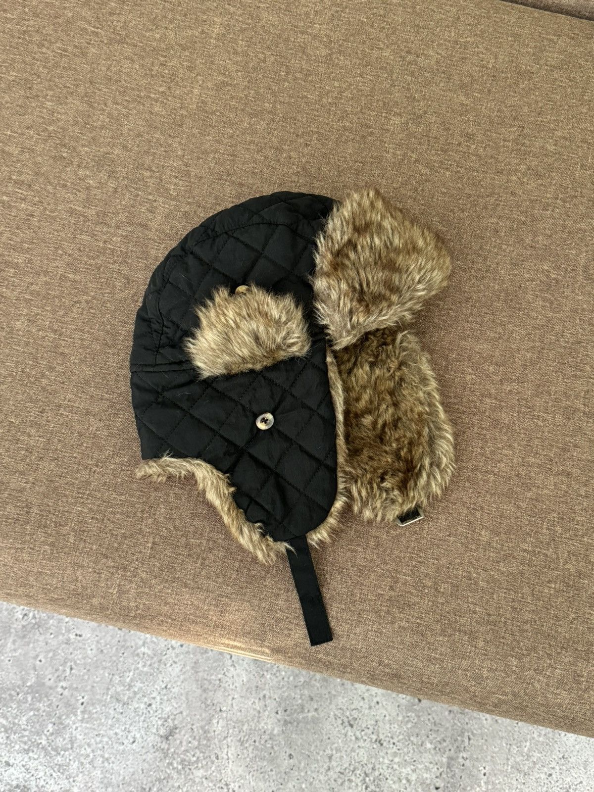 Japanese Brand Vintage Y2K fuzzy fur ushanka hat punk Japanese Size ONE SIZE - 1 Thumbnail