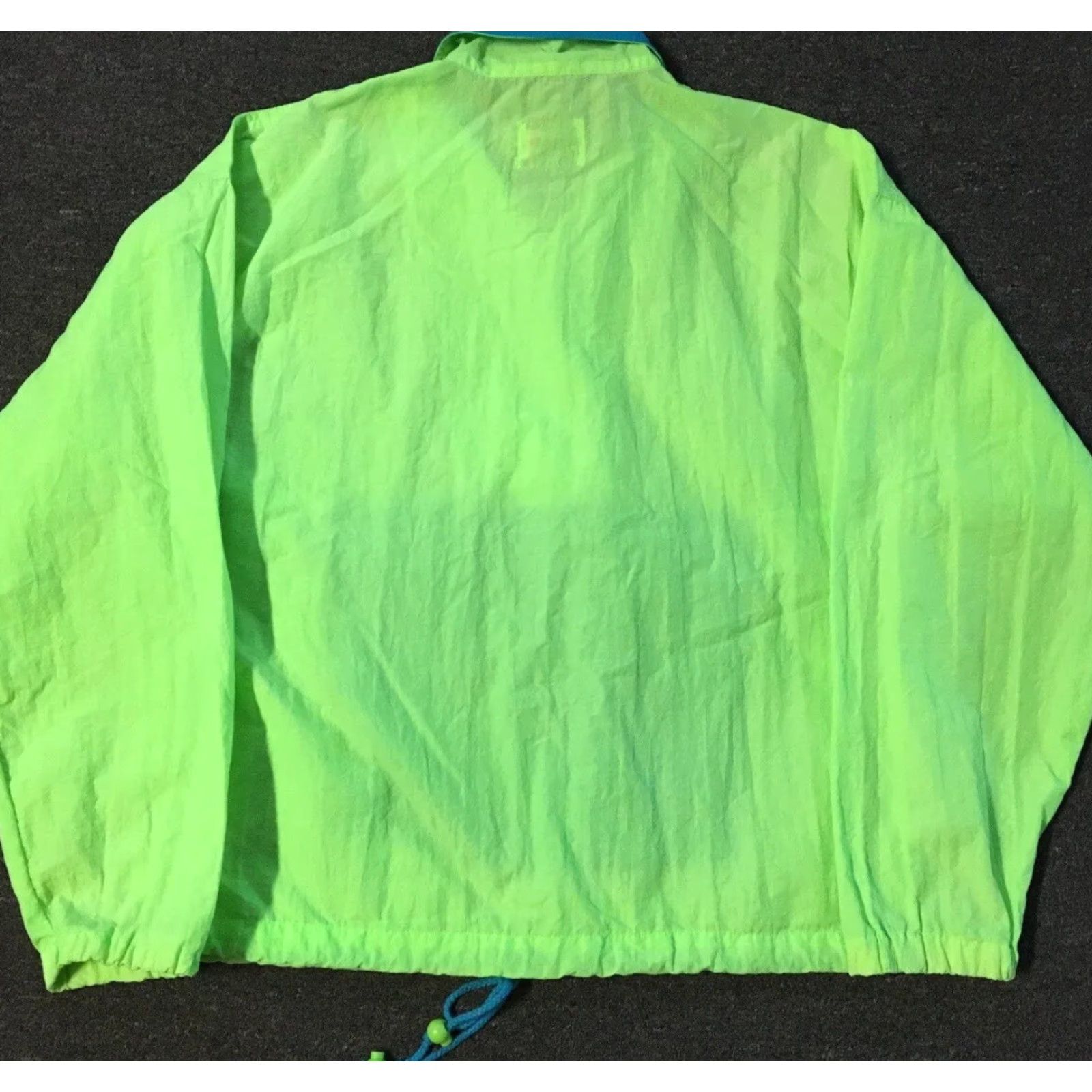 Quiksilver Vtg Gotcha Surf Jacket M L Neon Green Windbreaker Ocean Pacific OP 80s 90s Vintage Mens Jacket Size US M / EU 48-50 / 2 - 5 Thumbnail