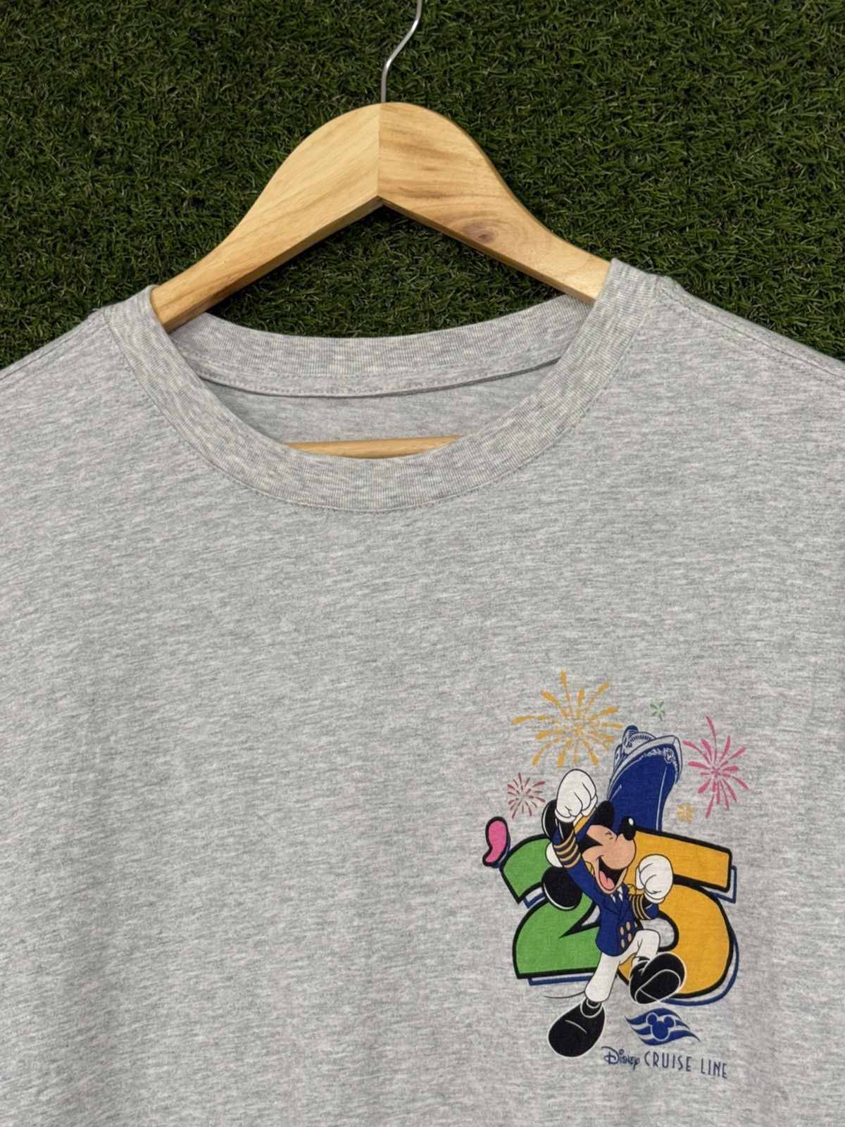 Disney Disney Cruise 2025 Mickey Mouse Grey Oversized Logo Tee XL Size US XL / EU 56 / 4 - 4 Thumbnail