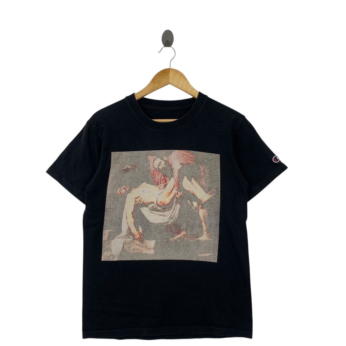 Vintage VIRGIL ABLOH x PYREX VISION 23 Religion Champion Tee Shirt Size US M / EU 48-50 / 2 - 4 Thumbnail