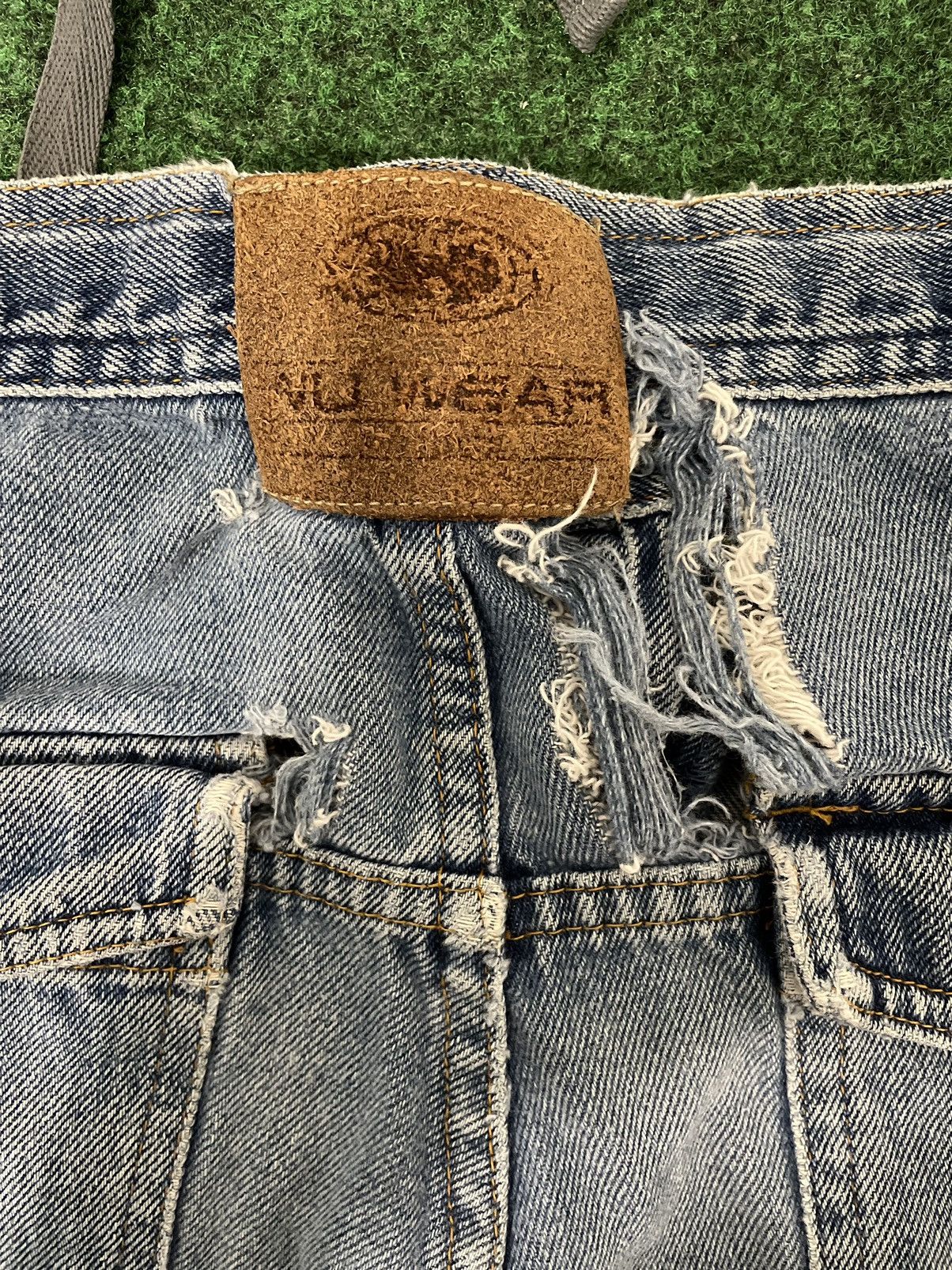 Vintage × Wu-Tang Clan Crazy WuWear Baggy Carpenter Denim with Amazing Faded Size US 32 / EU 48 - 5 Thumbnail