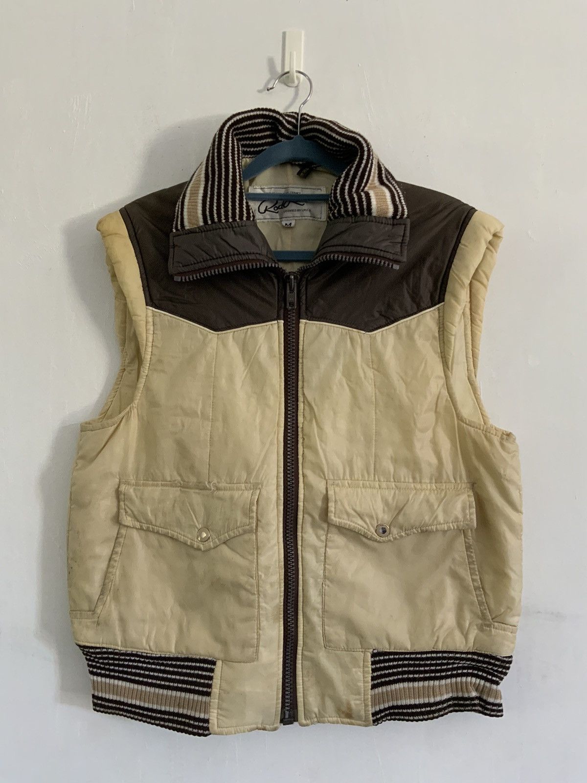 Vintage Rodo Laven Japan Made Puffer Fade Vest Size US M / EU 48-50 / 2 - 1 Thumbnail