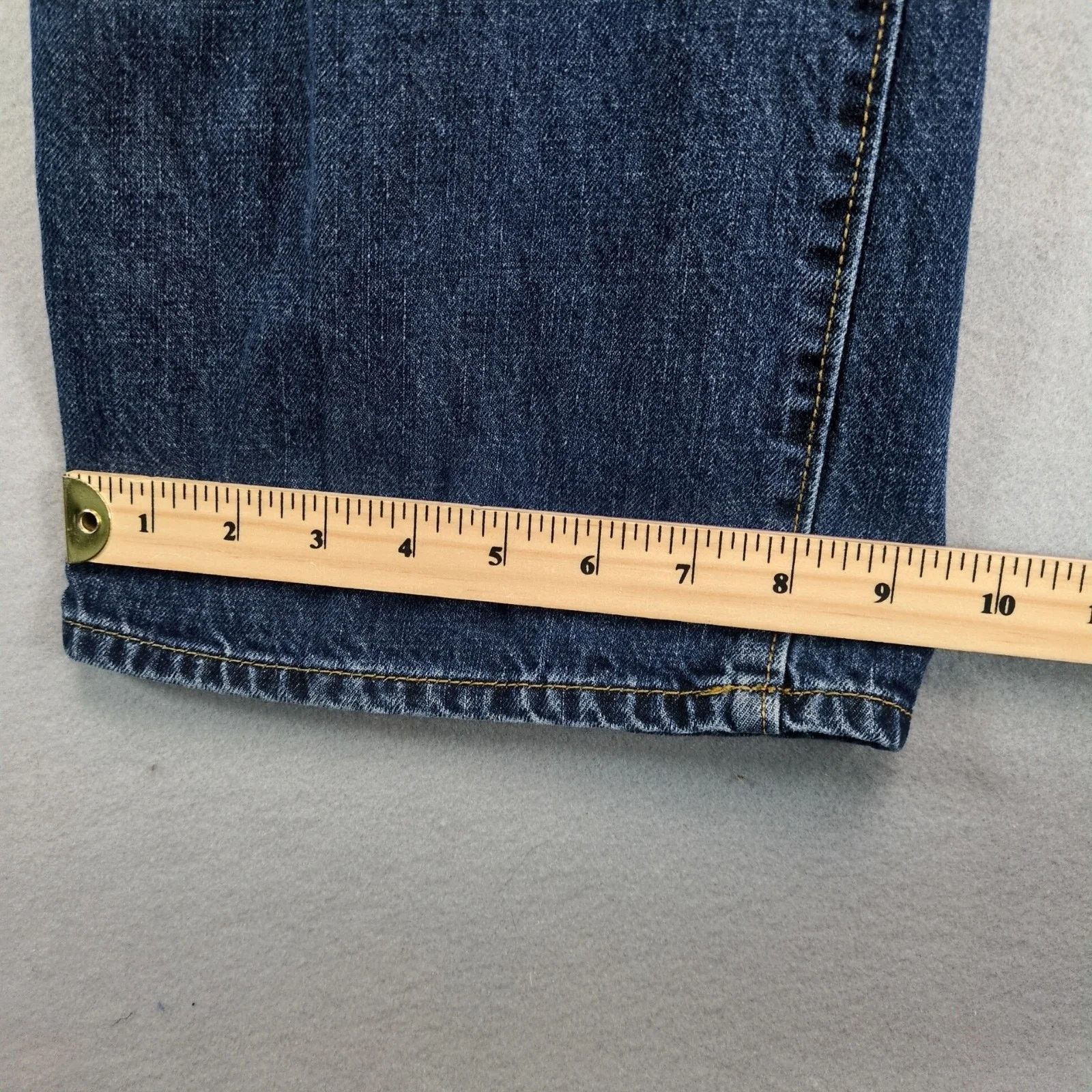 Gap GAP Premium Loose Jeans Men's 40x30 Straight Wide Leg Cotton Size US 40 / EU 56 - 9 Thumbnail