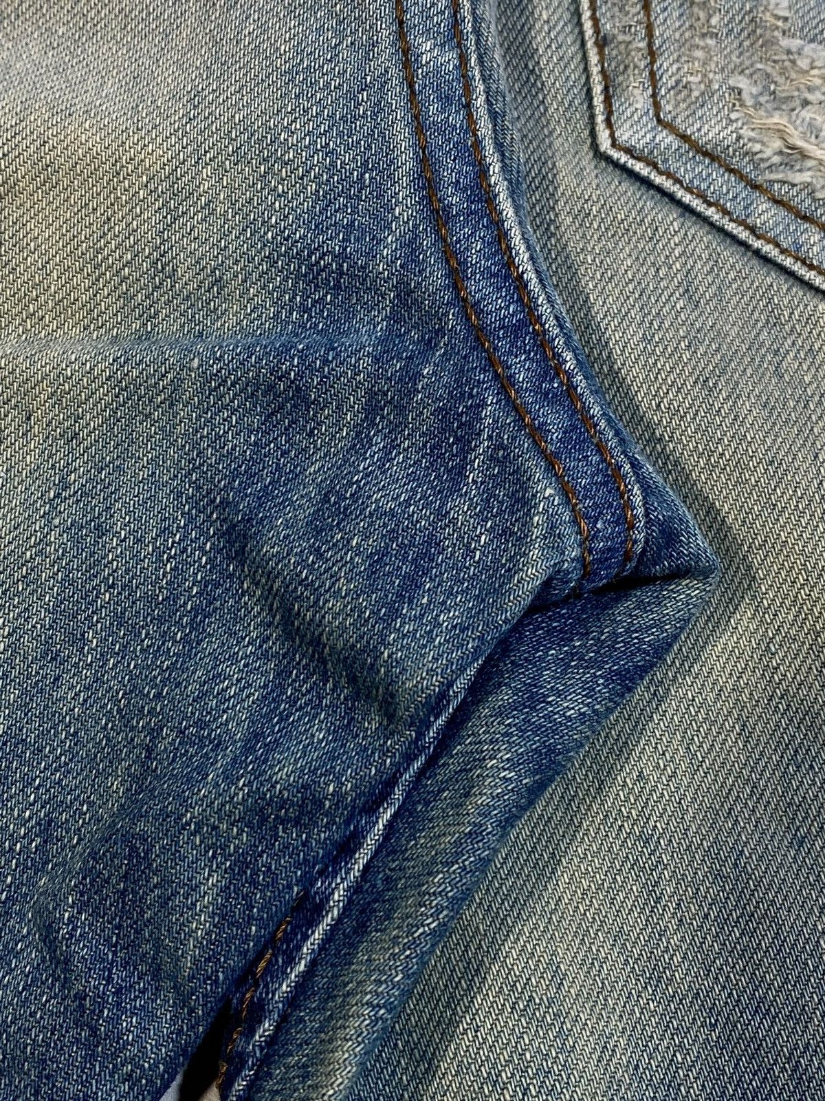 Diesel × Vintage Vintage Diesel Thavar Y2k Hype Distressed Washed Denim Jeans Size US 33 - 5 Thumbnail