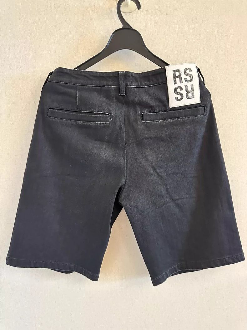Raf Simons Raf simons 5 points black denim LOGO shorts Size US 28 / EU 44 - 1 Thumbnail
