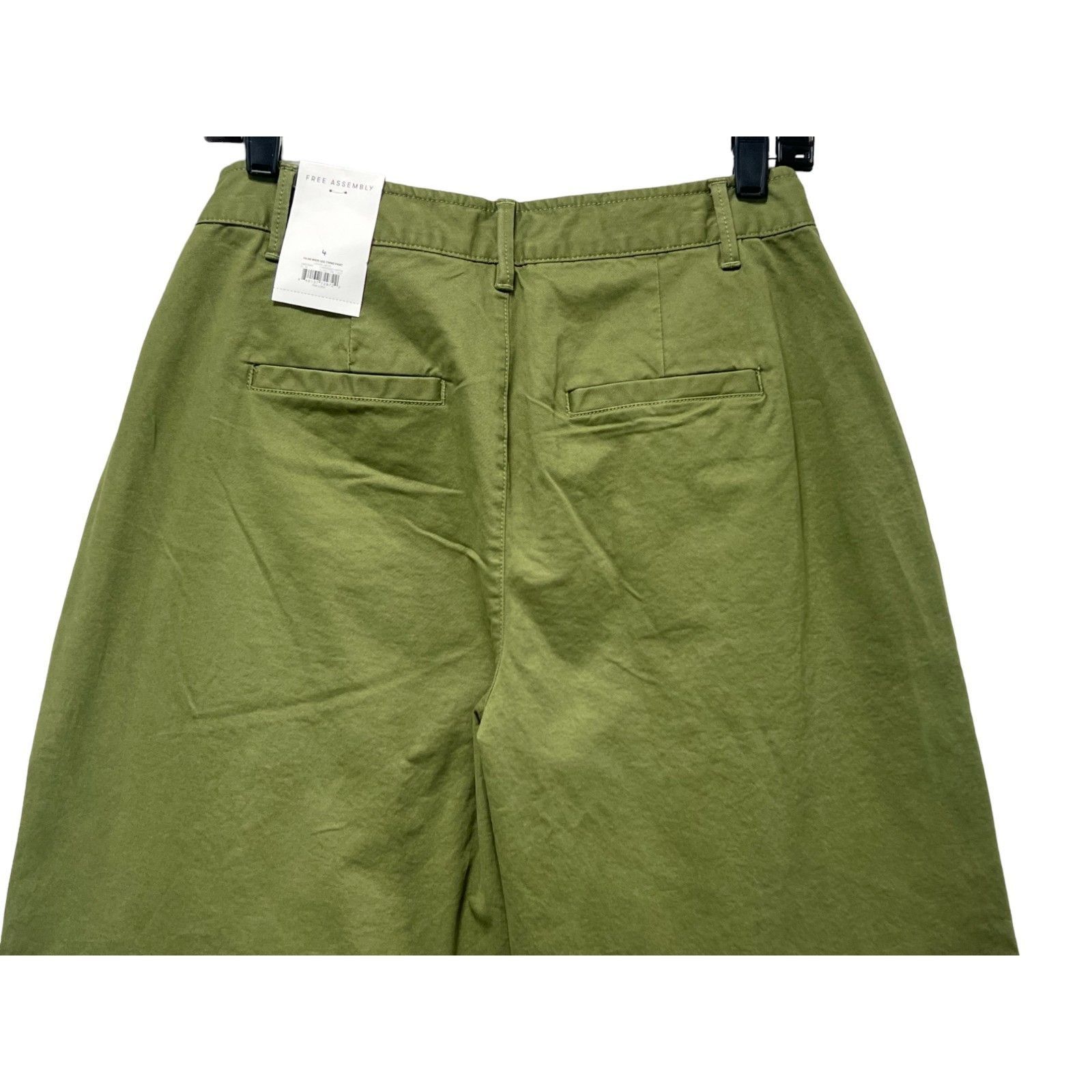 Other Free Assembly - Women's Wide Leg Chino Pants - Green - 4 Size 27" / US 4 / IT 40 - 17 Thumbnail