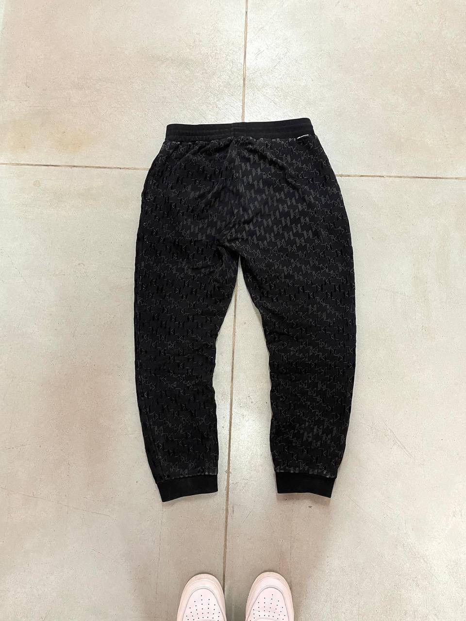 image of Monogram Karl Lagerfeld Sweatpants Joggers in Black, Men's (Size 31)