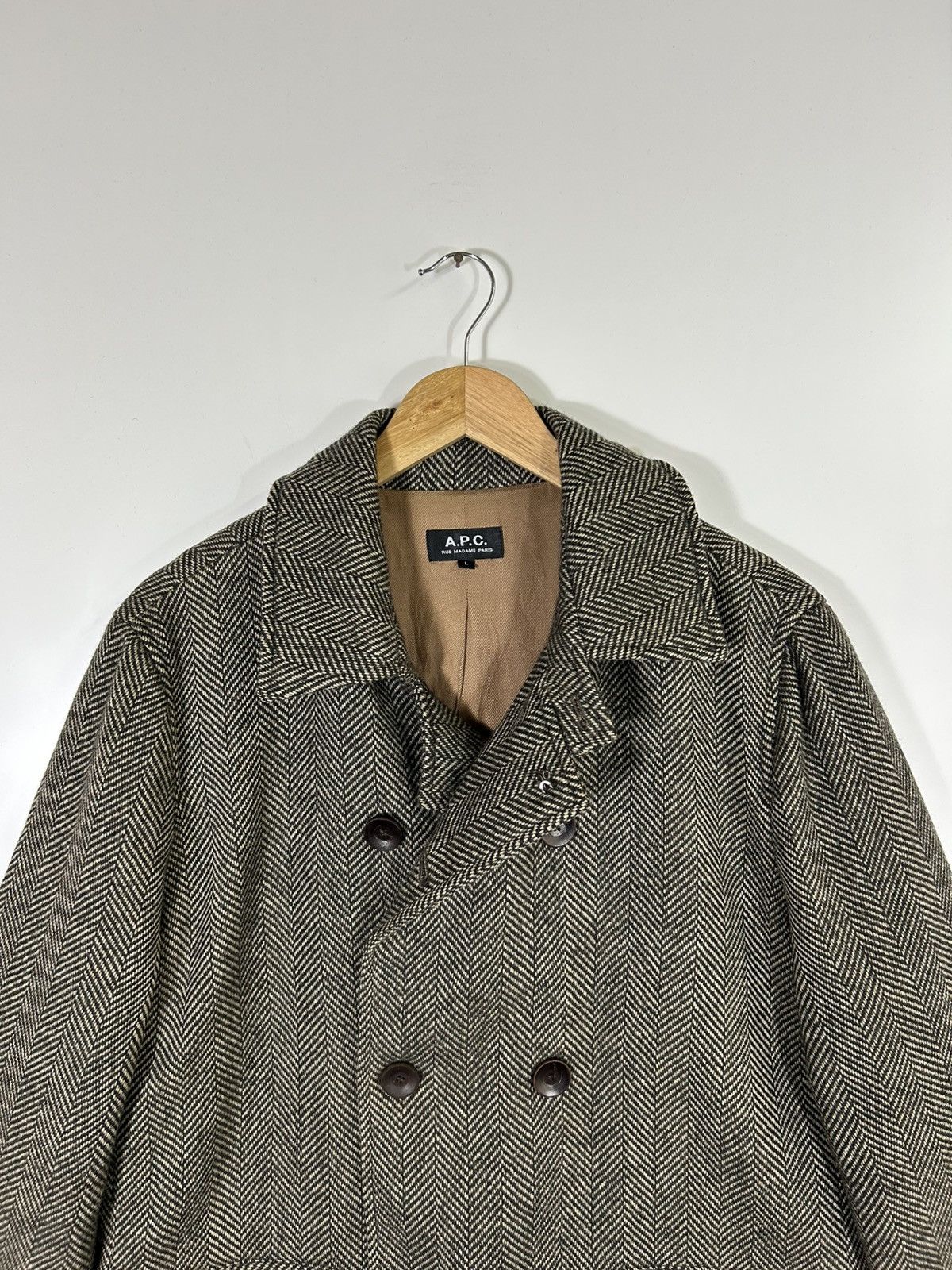 A.P.C. A.P.C. x Robert Noble Wool Herringbone Vintage Tweed Jacket Size US M / EU 48-50 / 2 - 5 Thumbnail