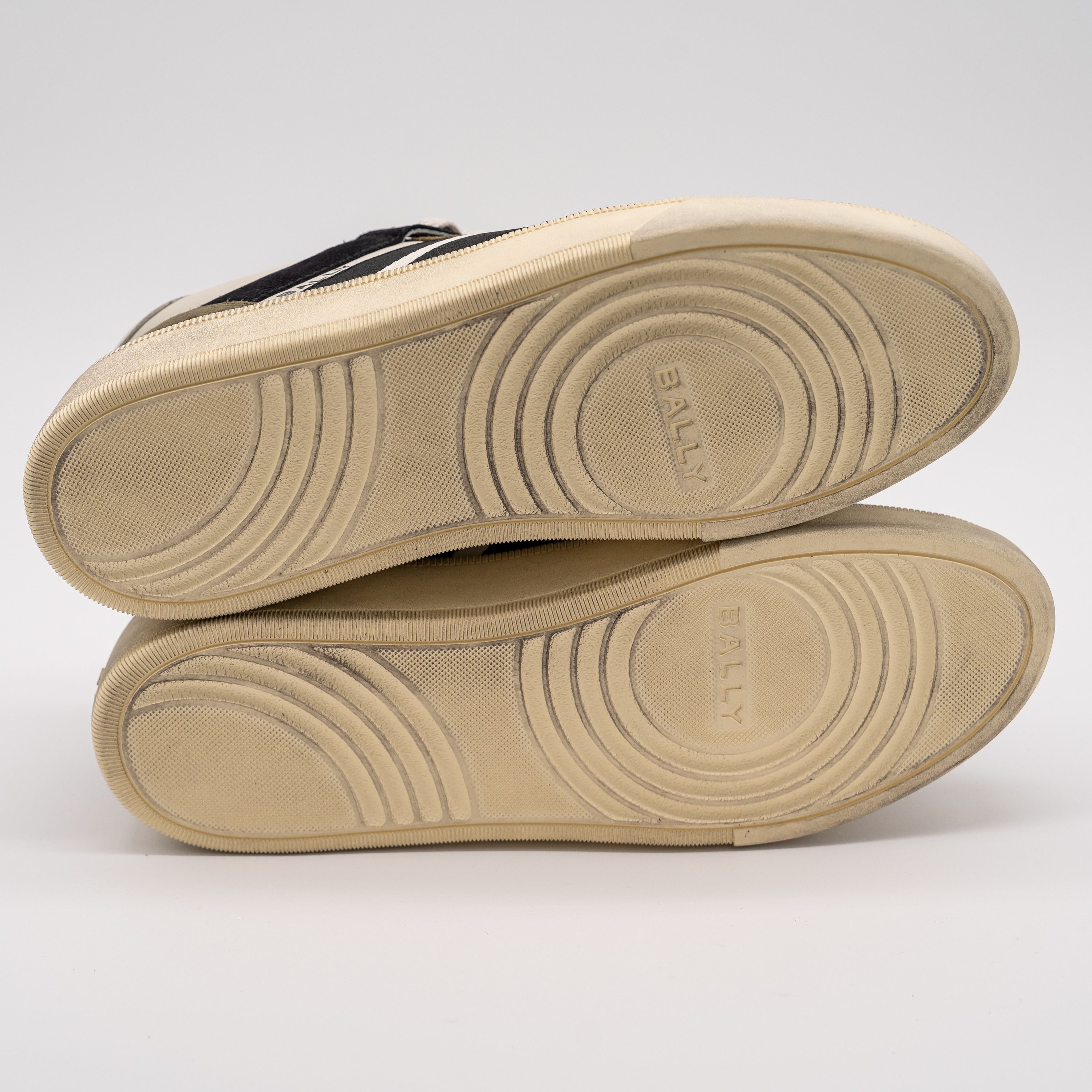 Bally 10.5 Bally Rebby Olive Black White Green Suede Sneakers 9 Size US 10.5 / EU 43-44 - 6 Thumbnail
