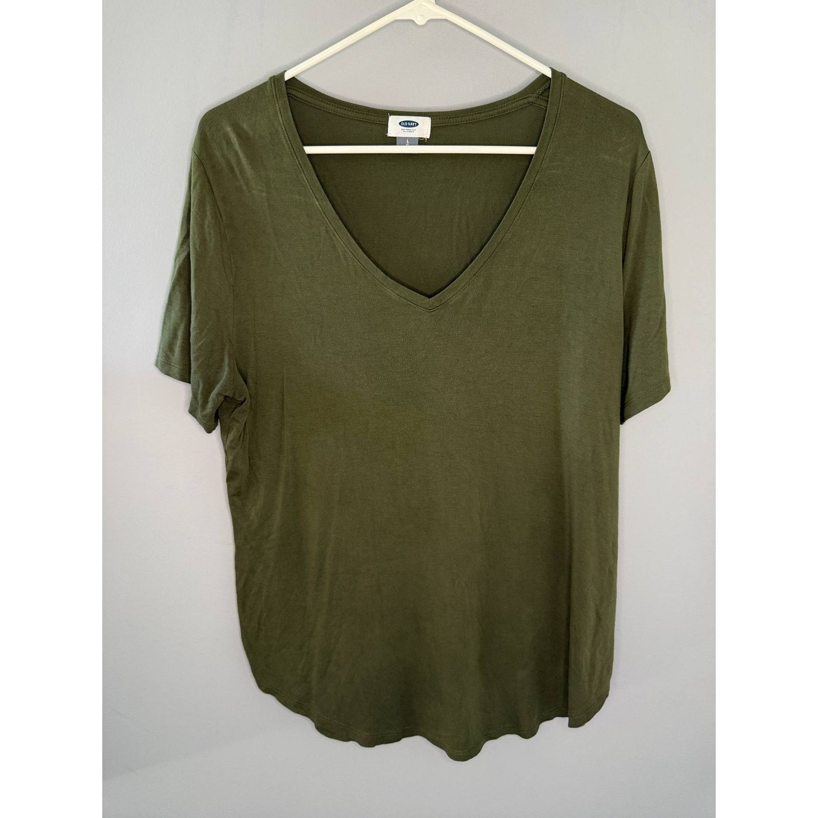 Old Navy Old Navy Short Sleeve T-Shirt Set of 2 Green / Black Women L Size L / US 10 / IT 46 - 2 Thumbnail