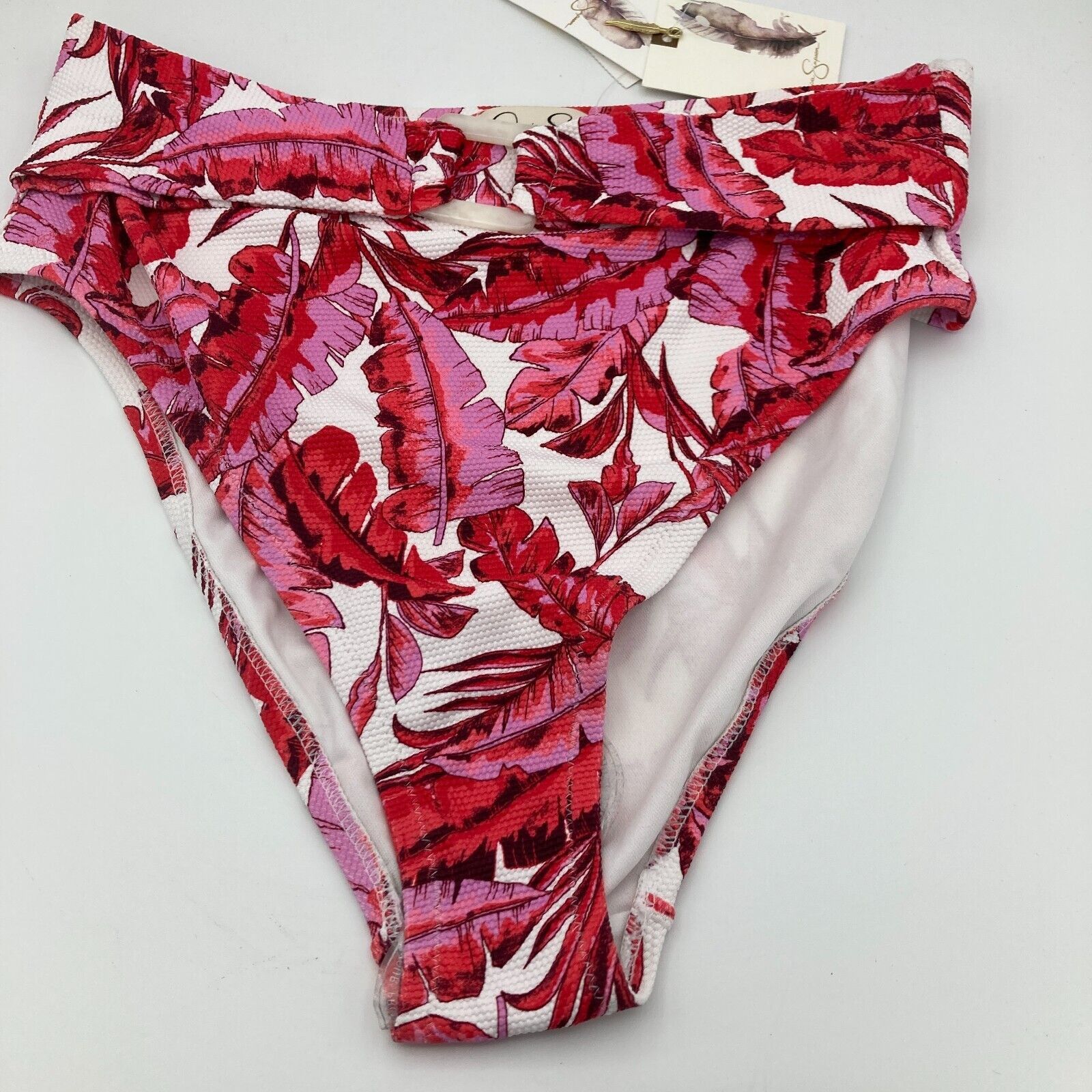 Jessica Simpson Jessica Simpson Women's Palm Print Swimsuit Bottoms Size M Size ONE SIZE - 8 Thumbnail