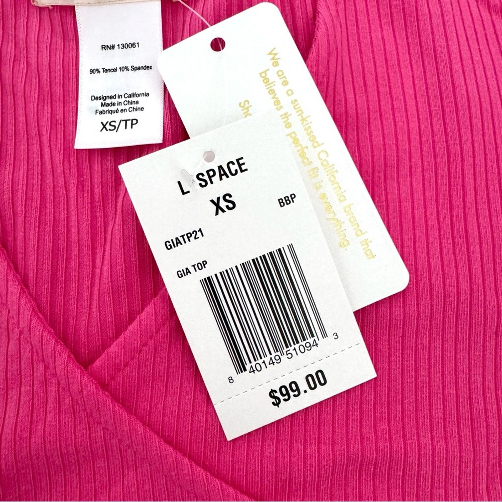 Other NWT!! L*Space Gia Pink Top, Size XS Size XS / US 0-2 / IT 36-38 - 8 Thumbnail
