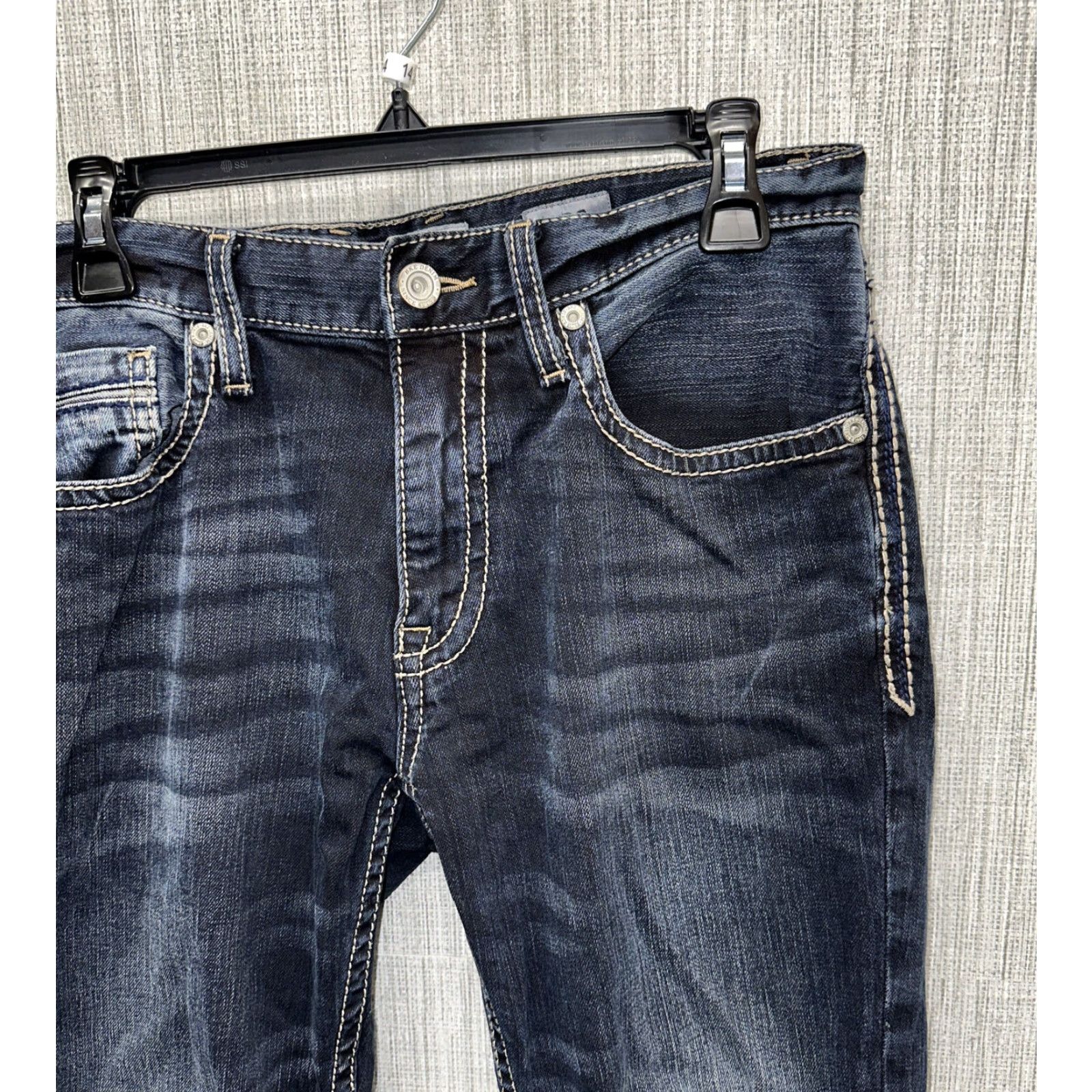BKE BKE Denim Jeans — Men — Straight Leg — Size 32x26 — Dark Blue Cotton Denim — Regular Fit Size US 32 / EU 48 - 2 Thumbnail