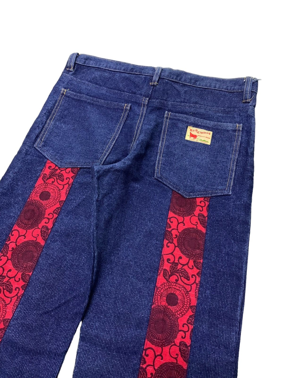 Christian Audigier × Ed Hardy 2000s Rei’s Japan Herringbone Indigo Jeans Evisu Style Size US 32 / EU 48 - 11 Thumbnail