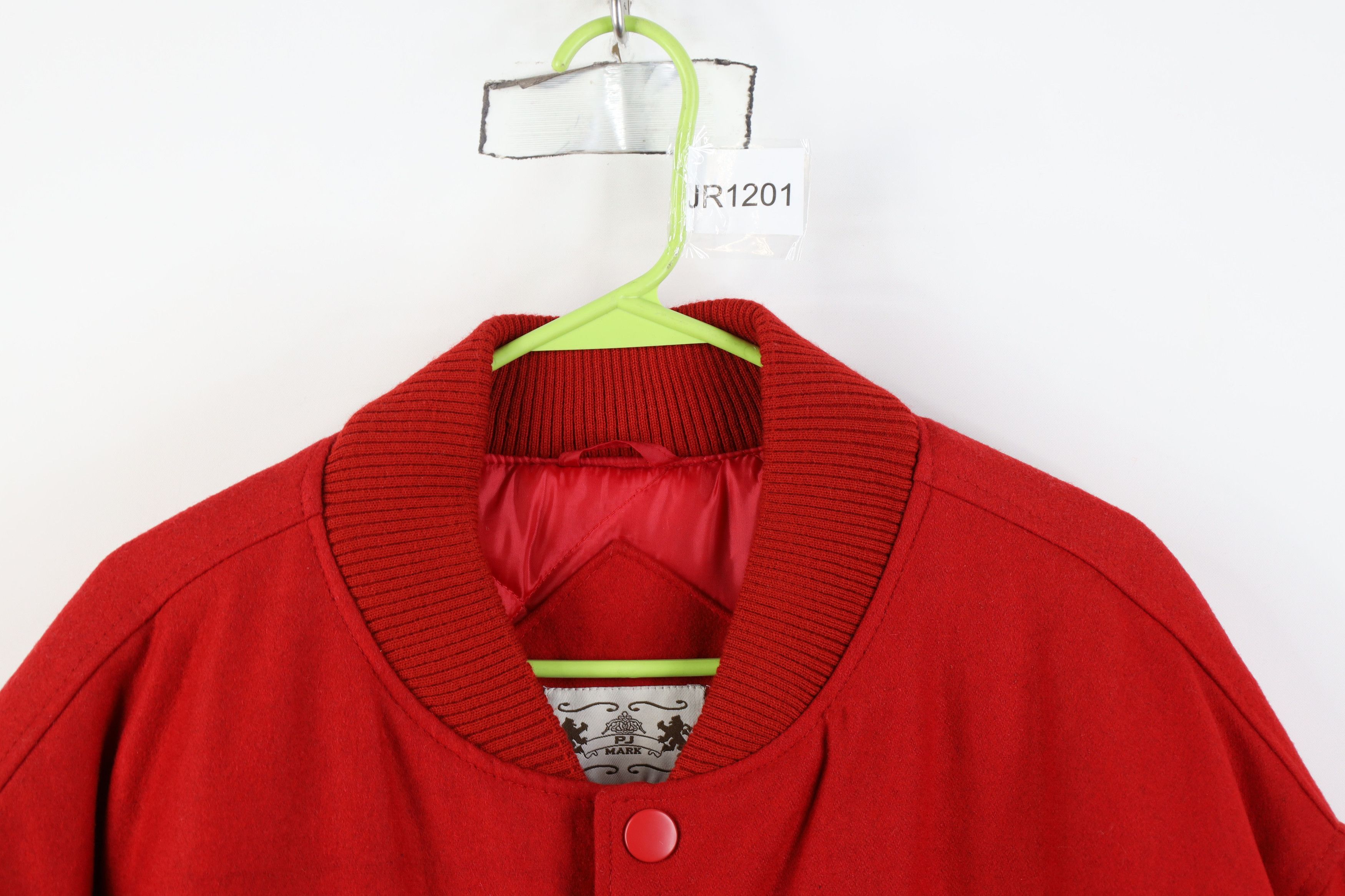 Vintage Vintage 90s Y2K Streetwear Wool Varsity Bomber Jacket Red Size US XXL / EU 58 / 5 - 2 Thumbnail