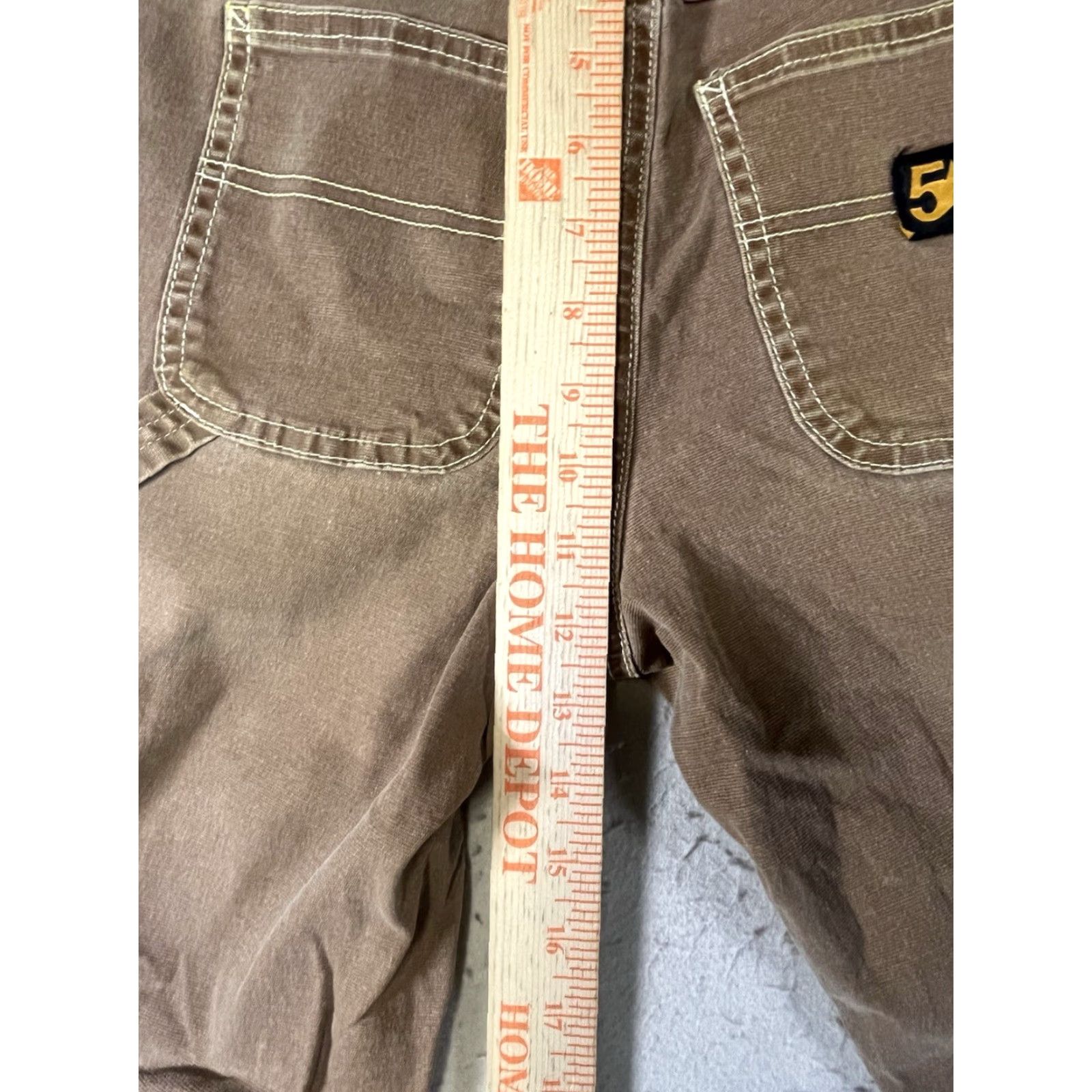 Vintage Five Star General Women's Carpenter Cargo Pants Size 0 Brown Utility Size 25" / US 0 / IT 36 - 4 Thumbnail