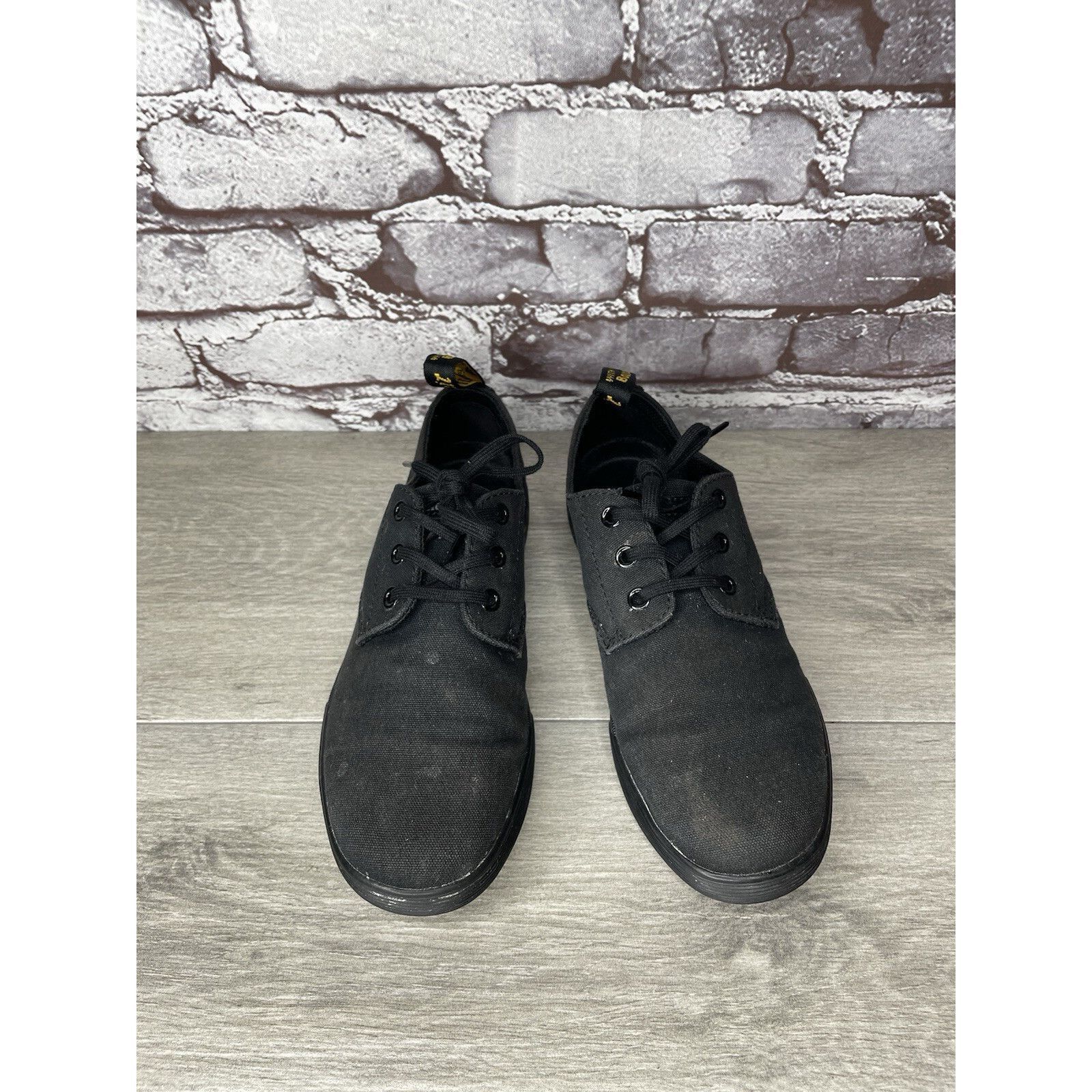Dr. Martens Doc Dr. Martens SantAnita Black Airwair Casual Lace Up Shoes Size US 6 / IT 36 - 9 Thumbnail