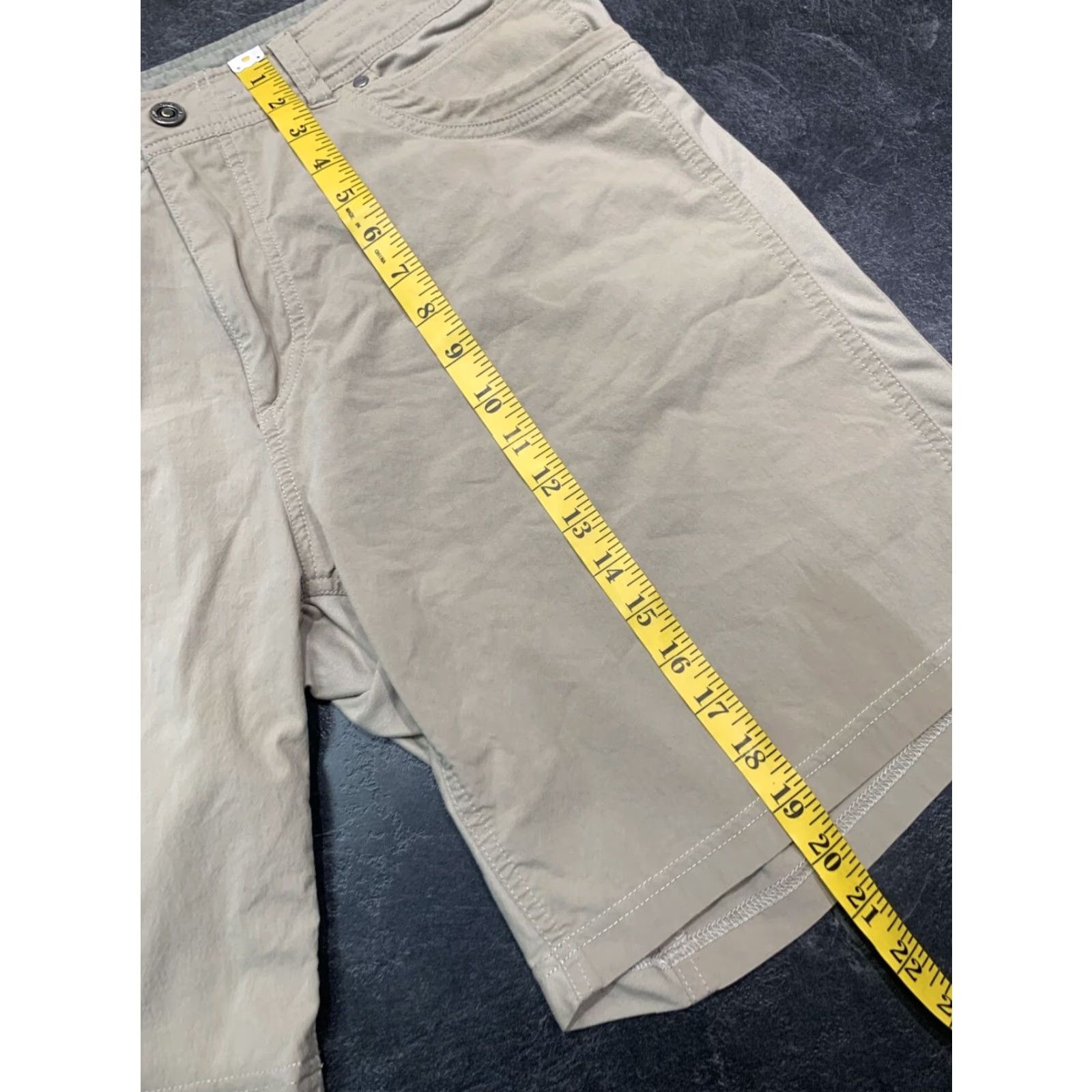 Vintage KUHL Cargo Shorts Men's Size 38 Beige Nylon Spandex Preowned Size US 38 / EU 54 - 7 Thumbnail